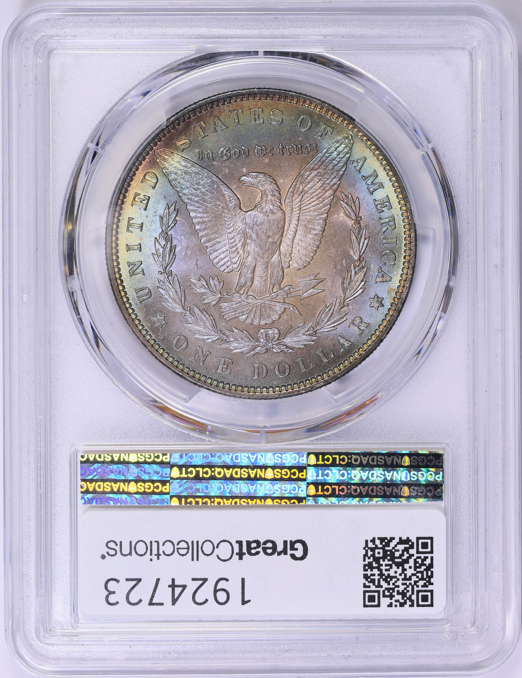 Morgan Silver Dollar Clashed Rev VAM C Hot PCGS MS