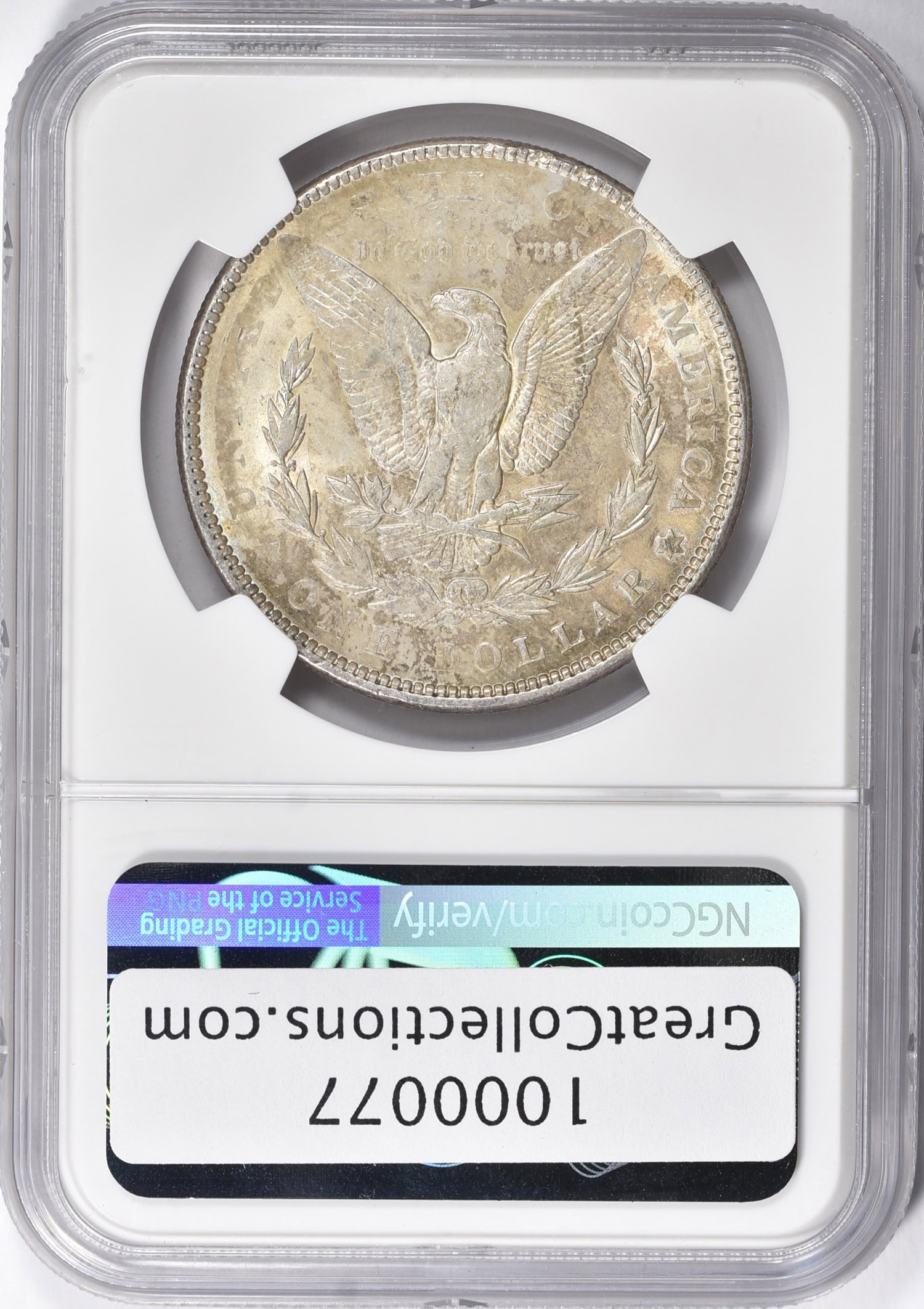Mint Error 1897 Morgan Silver Dollar Die Adjustment Strike NGC