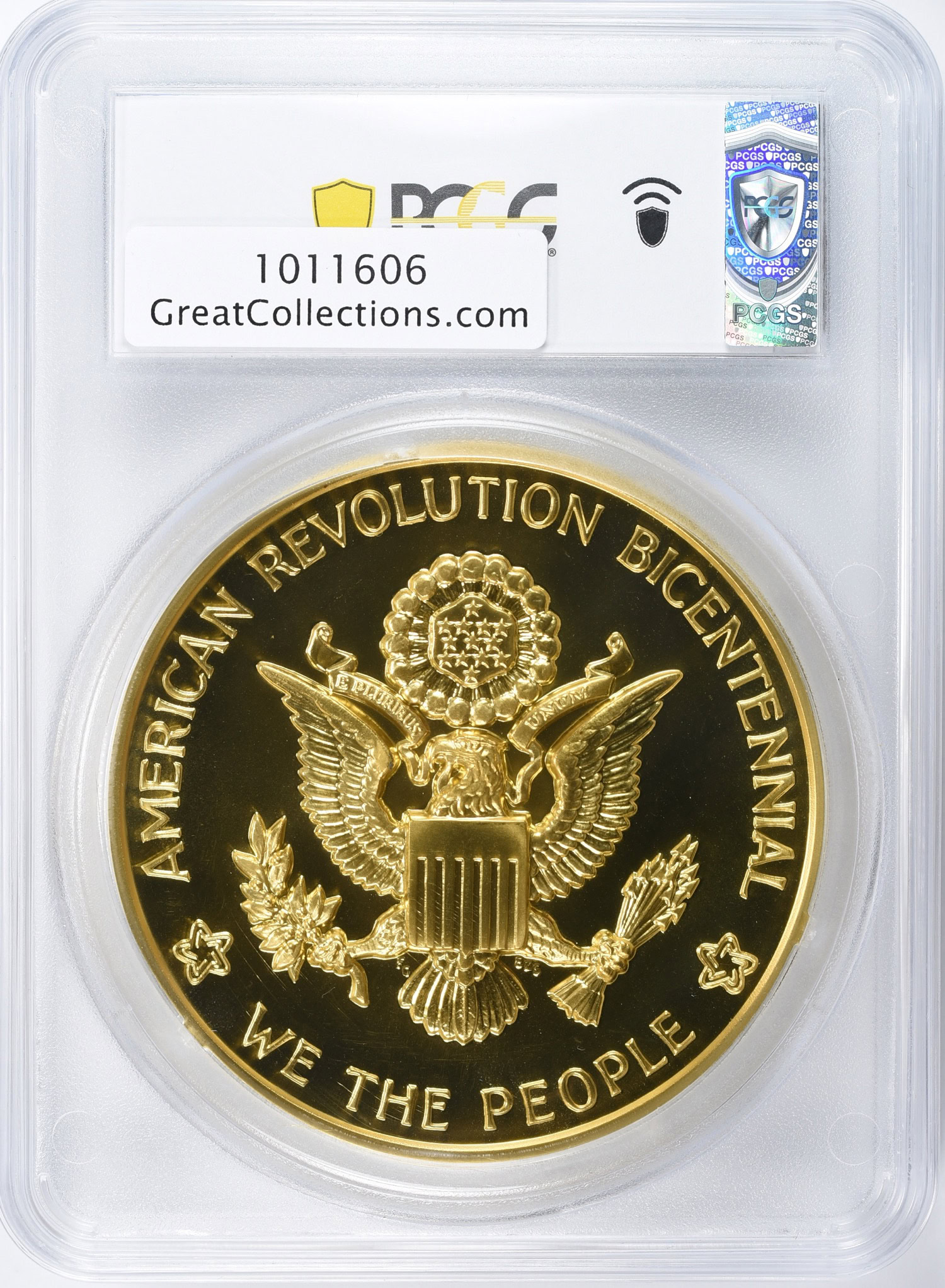 1976 U.S. Mint Medal Bicentennial in Gold by Frank Gasparro Large