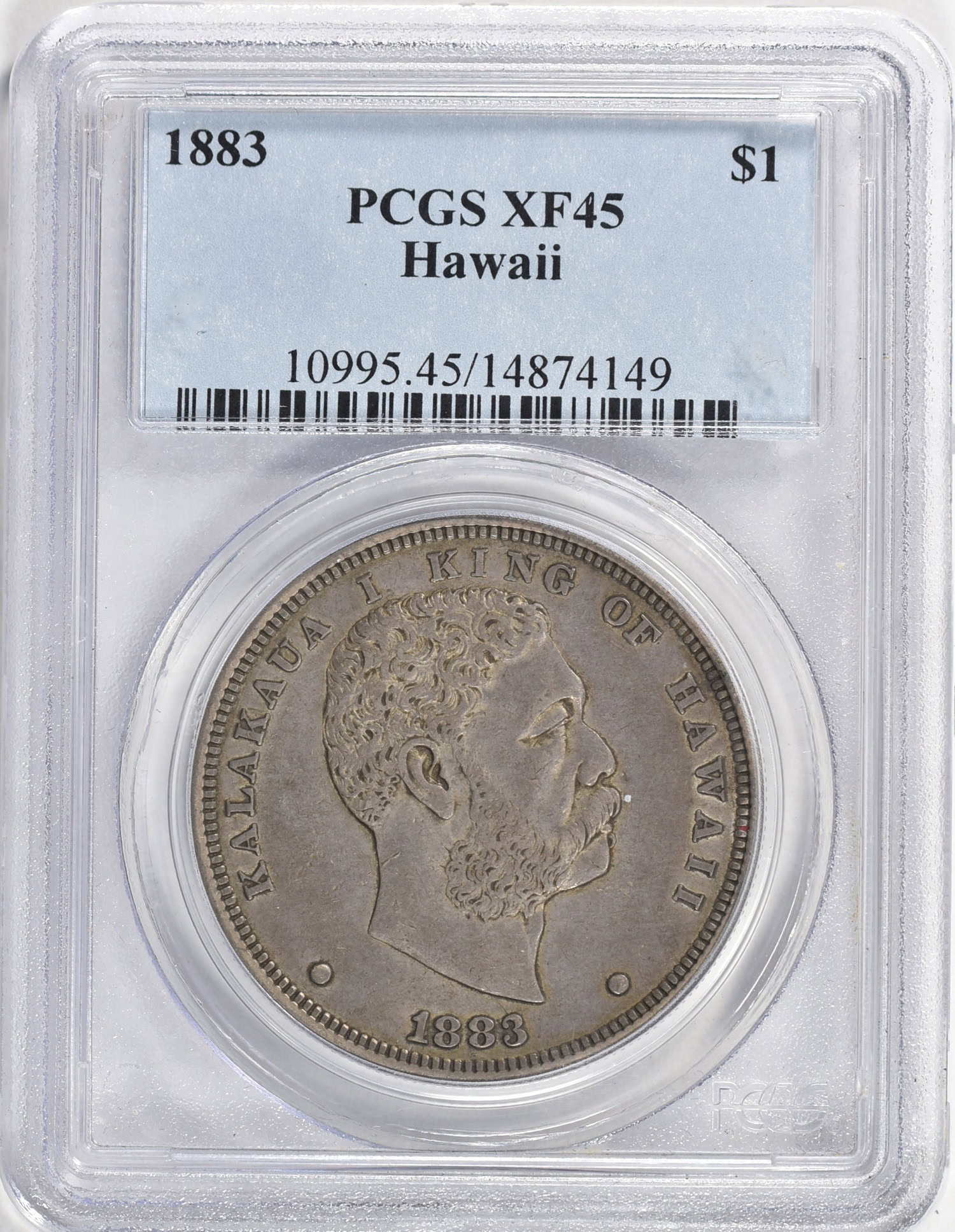 1883 Hawaii Silver Dollar PCGS XF-45 (Item 1030524