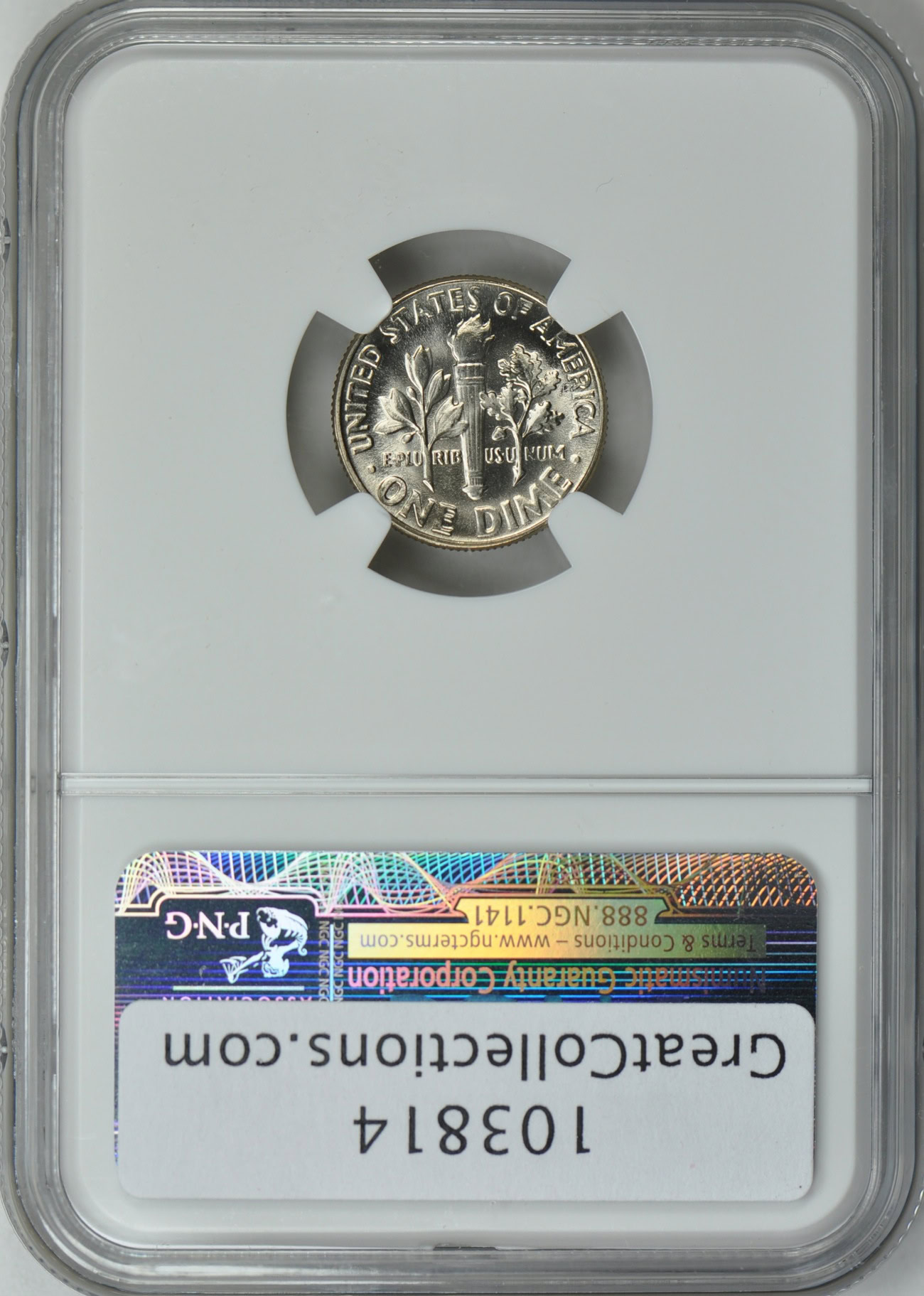 1965 Roosevelt Dime SMS NGC MS-68 FT (Item 103814