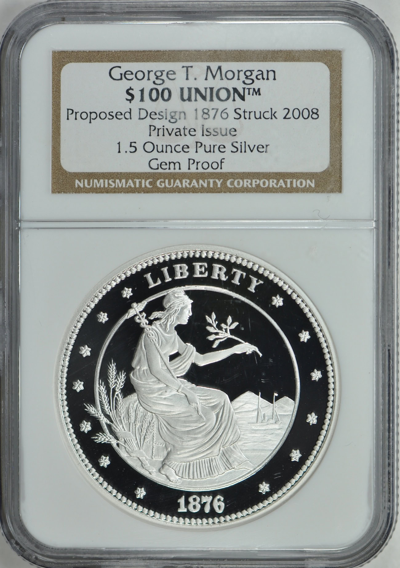 $100 Silver and Gold Union Set George T. Morgan Proposed Design