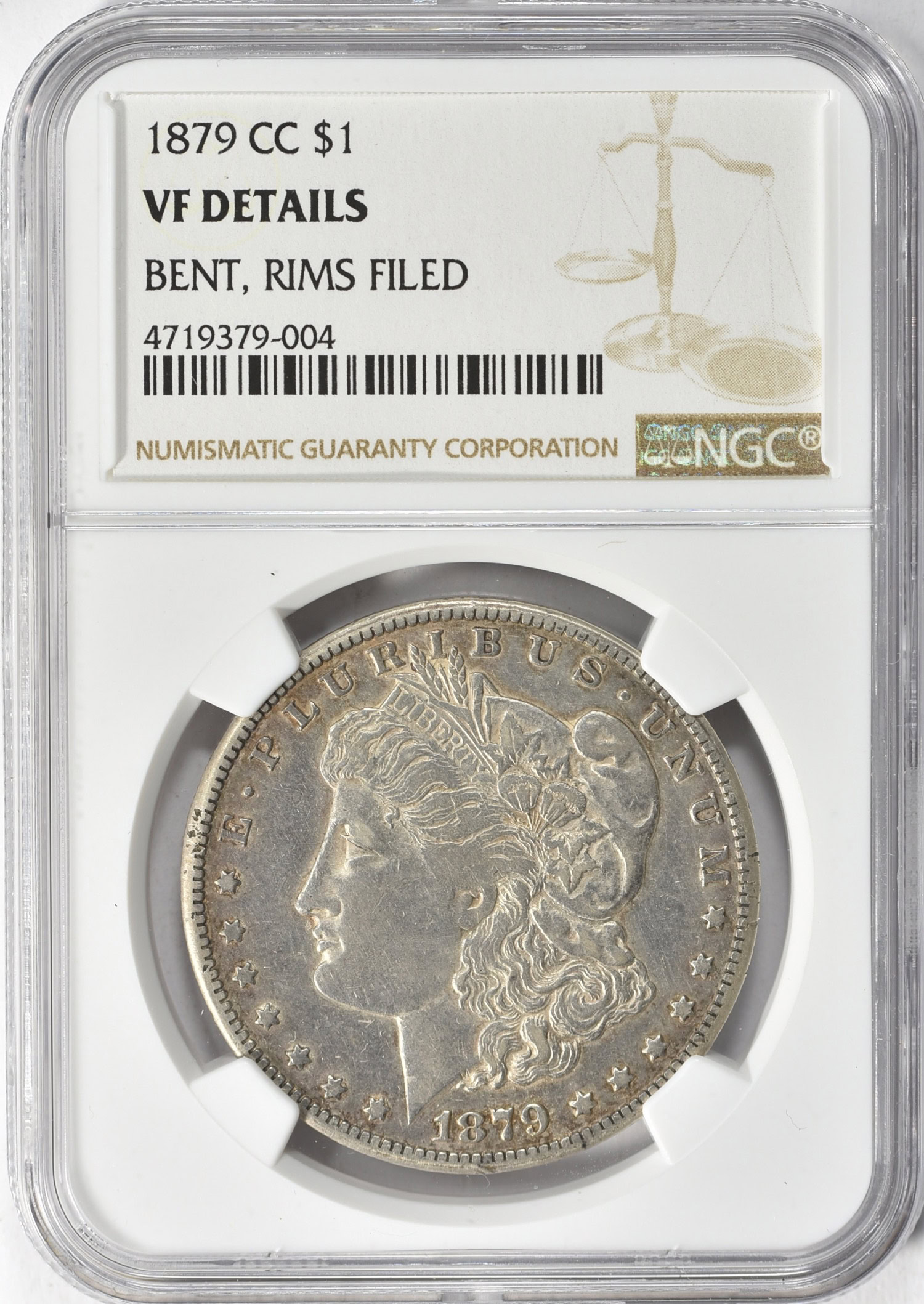 1879-CC Morgan Silver Dollar NGC VF Details (Item 1041583