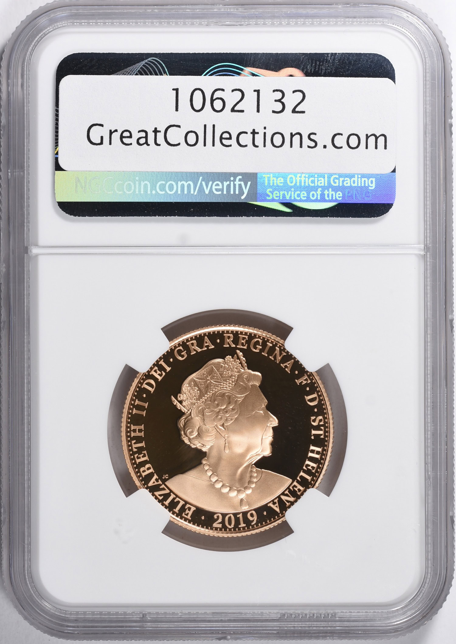 Saint Helena 2019 Gold 2 Sovereign East India Company Gothic Crown