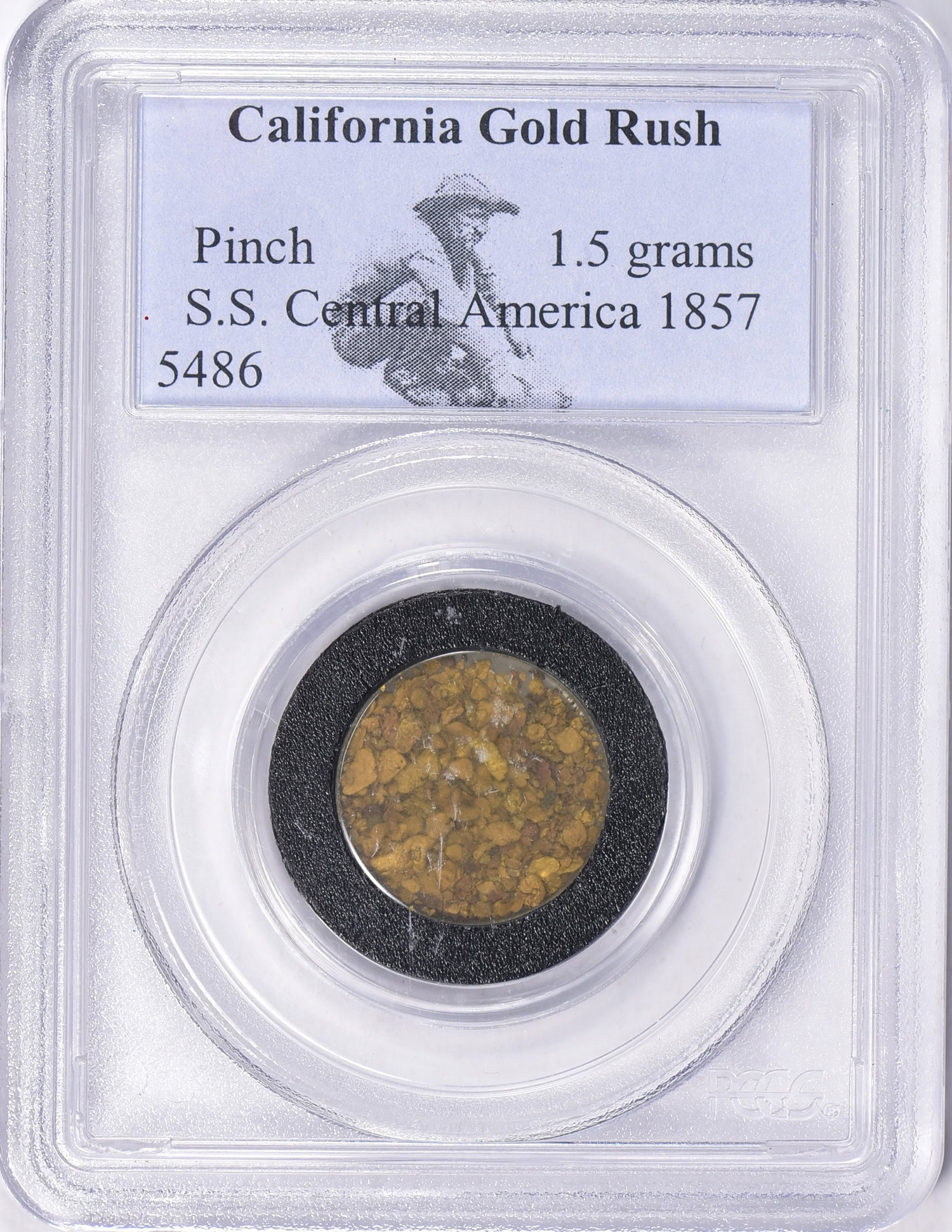 California Gold Rush Pinch 1.5 grams 1857 Shipwreck S.S. Central