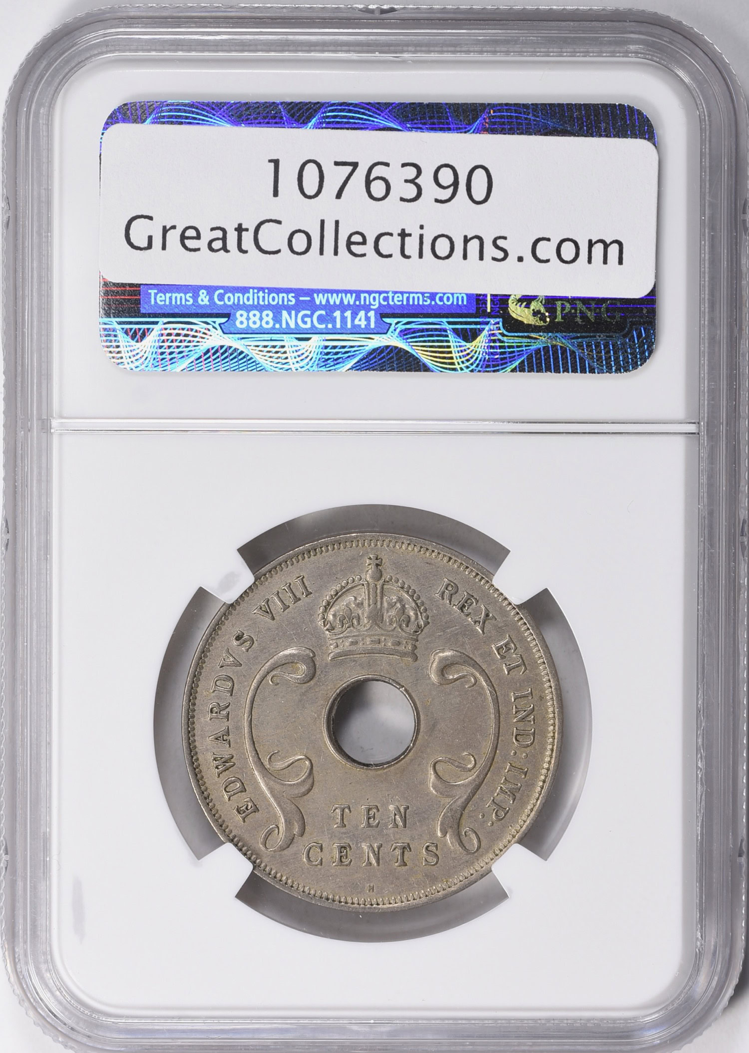 British West Africa 1936-H Penny KM-17 East Africa Mule NGC AU-58