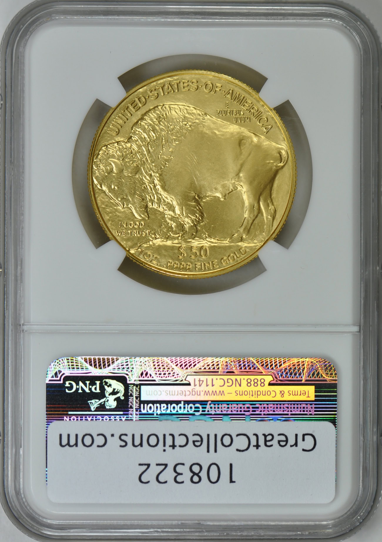 2006 $50 One-Ounce Gold American Buffalo NGC MS-69 (Item 108322