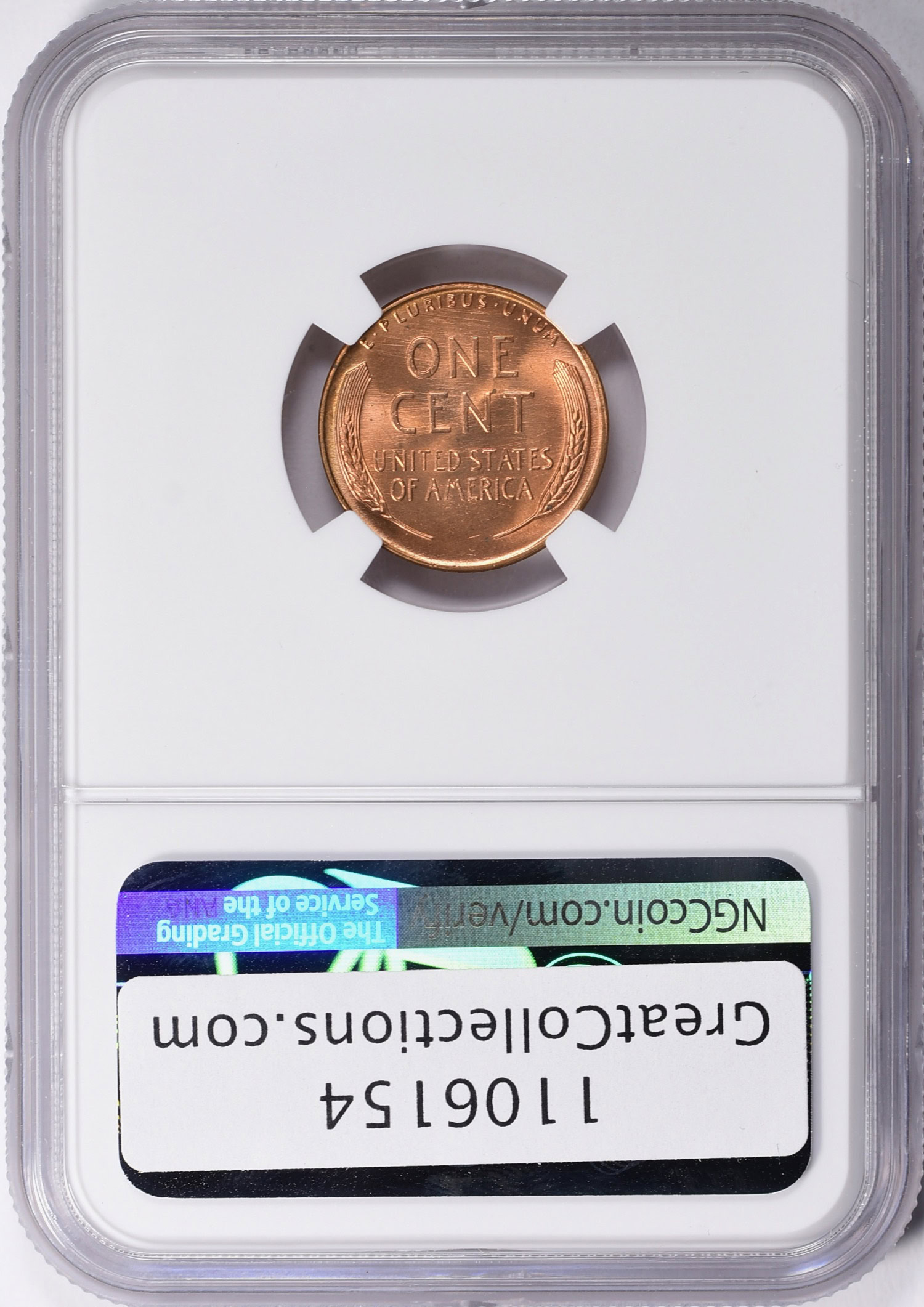 1956-D Lincoln Cent NGC MS-66 RD (Item 1106154) | GreatCollections