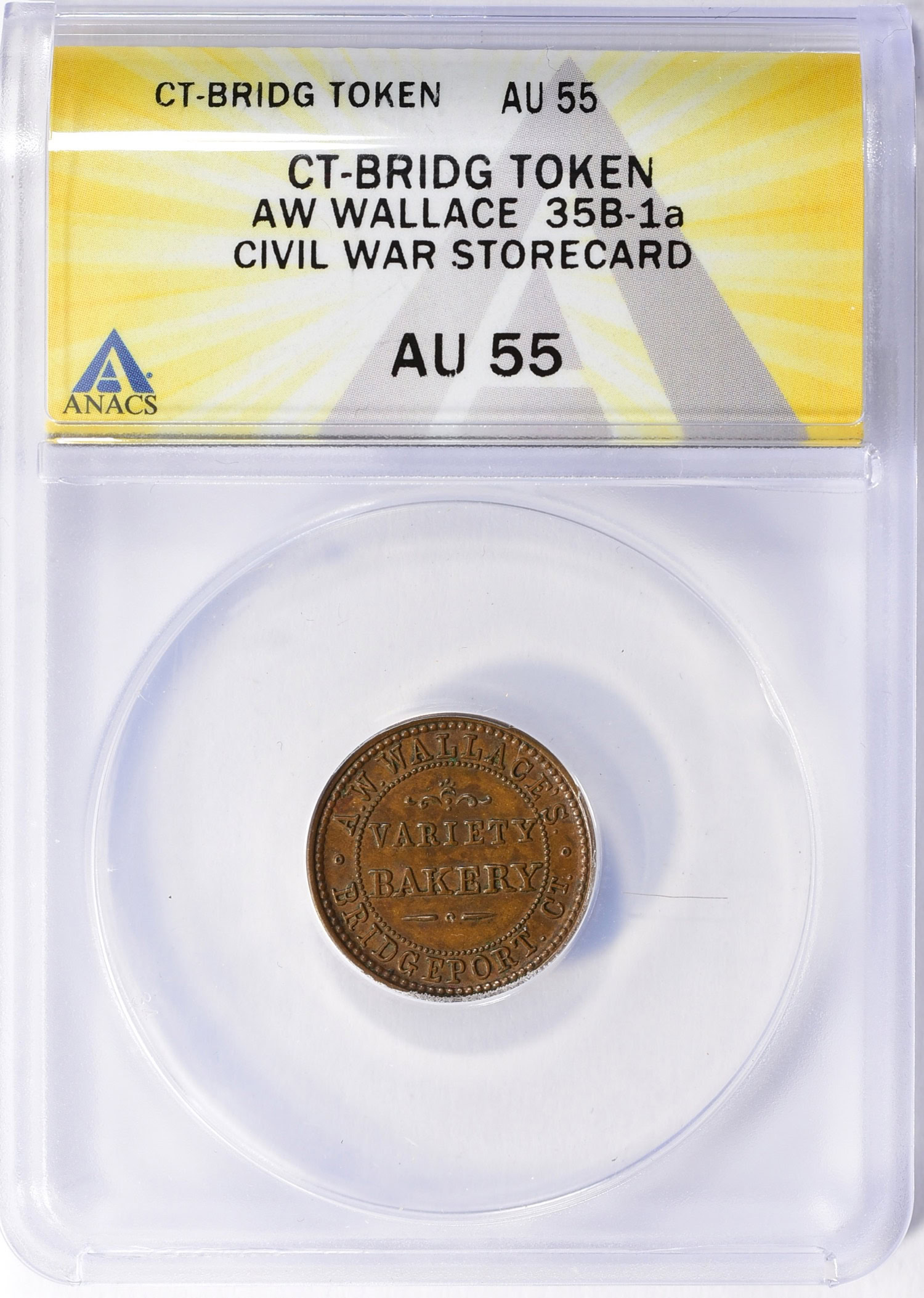 ND (1861-65) Bridgeport, Connecticut A.W. Wallace Variety Bakery