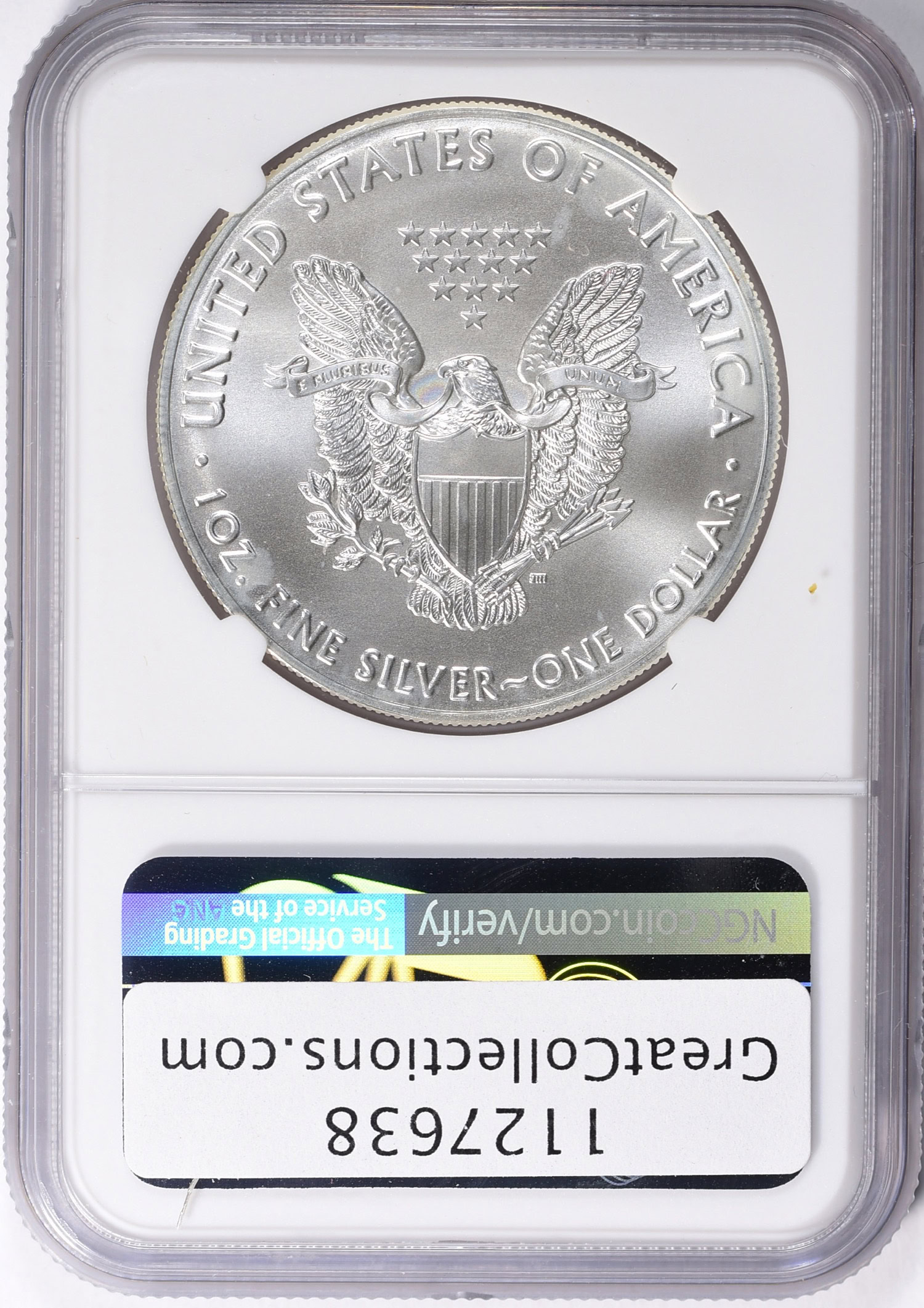 2021年 イーグル MS 69 NGC認証 2021 (P) NGC MS 69 ER Mint ErrorWeakly Struck Emergency 1 oz SAE
