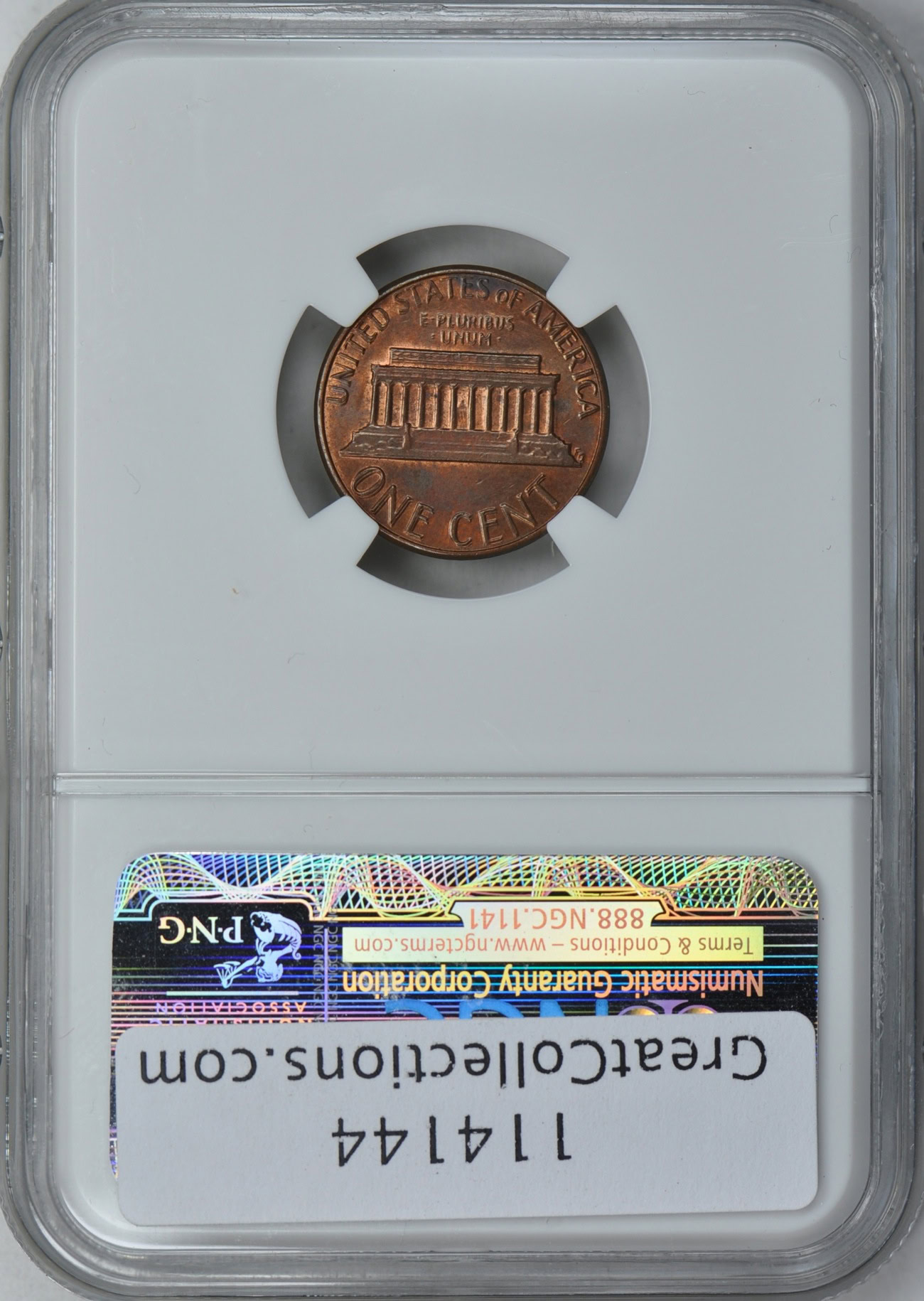 1983 Lincoln Cent Doubled Die Reverse NGC MS-63 RB (Item 114144 ...
