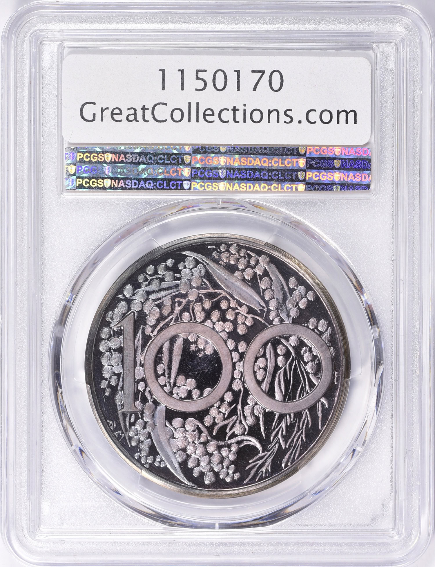 Australia 1967 Andor Meszaros Silver Dollar Plain Edge KM-XM2 With