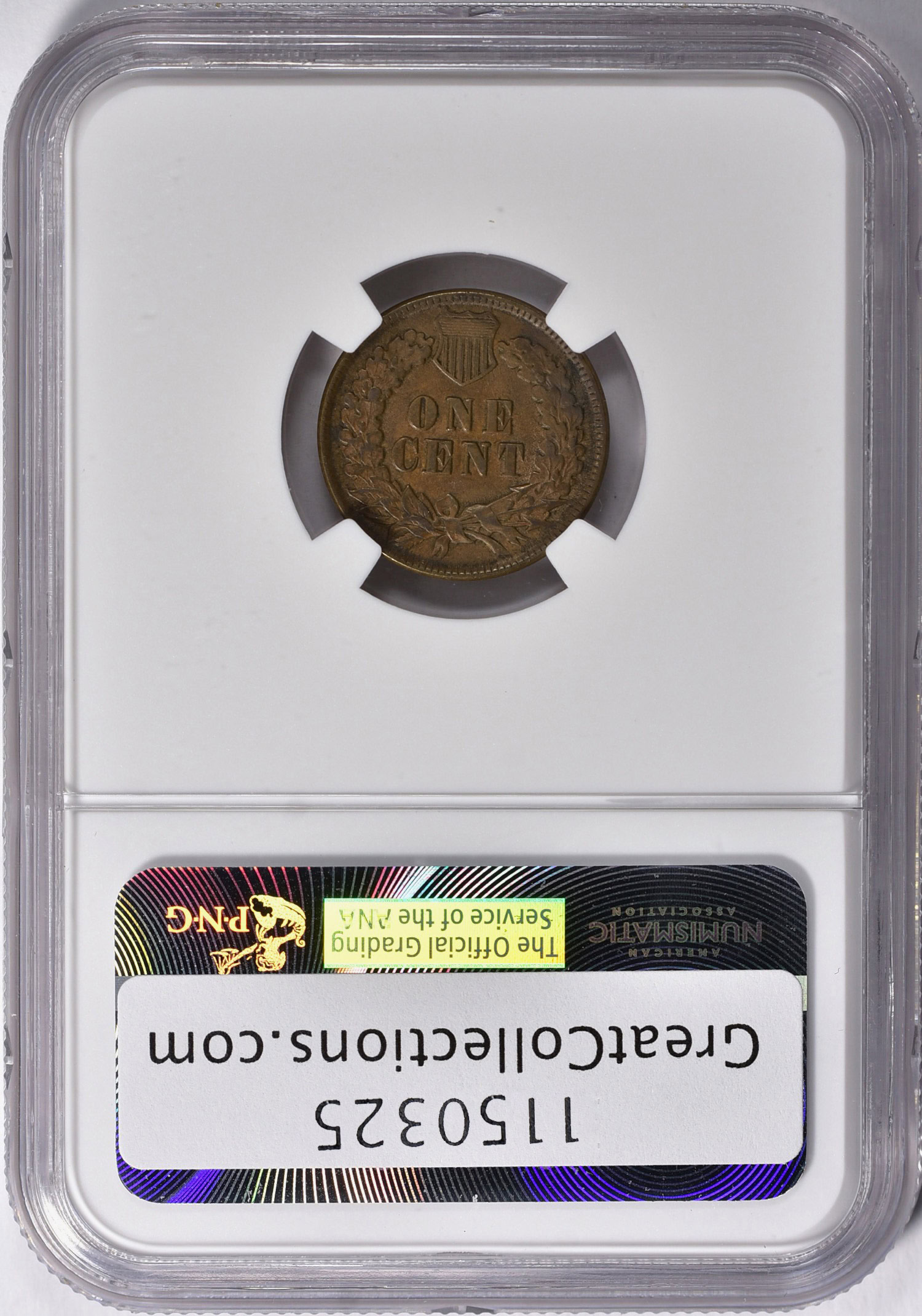 1889 Indian Cent NGC AU-58 BN (Item 1150325) | GreatCollections