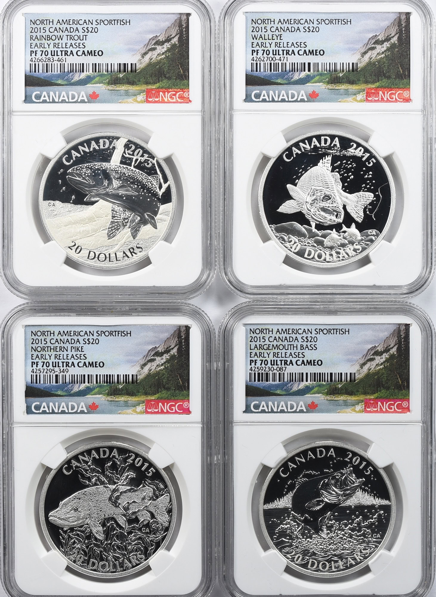 Canada 2015 Silver $20 North American Sportfish Set Early Releases