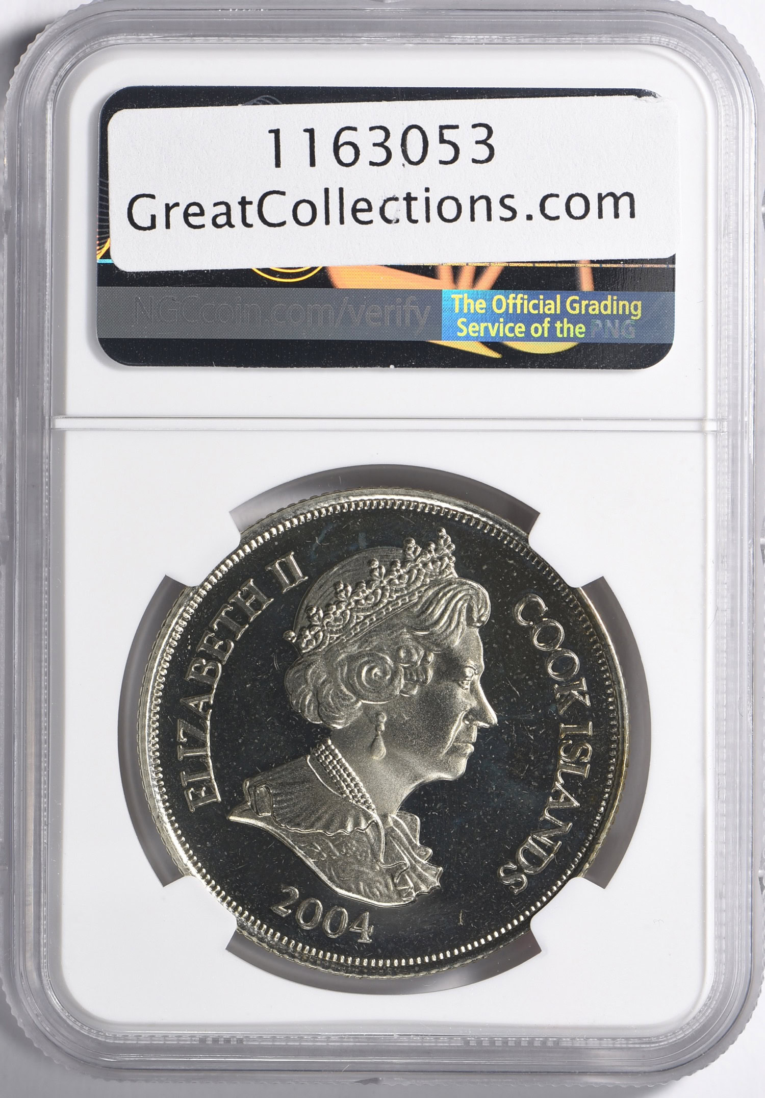 Cook Islands 2004 Enameled Dollar Persian Cat NGC MS-67 | NGC Cert