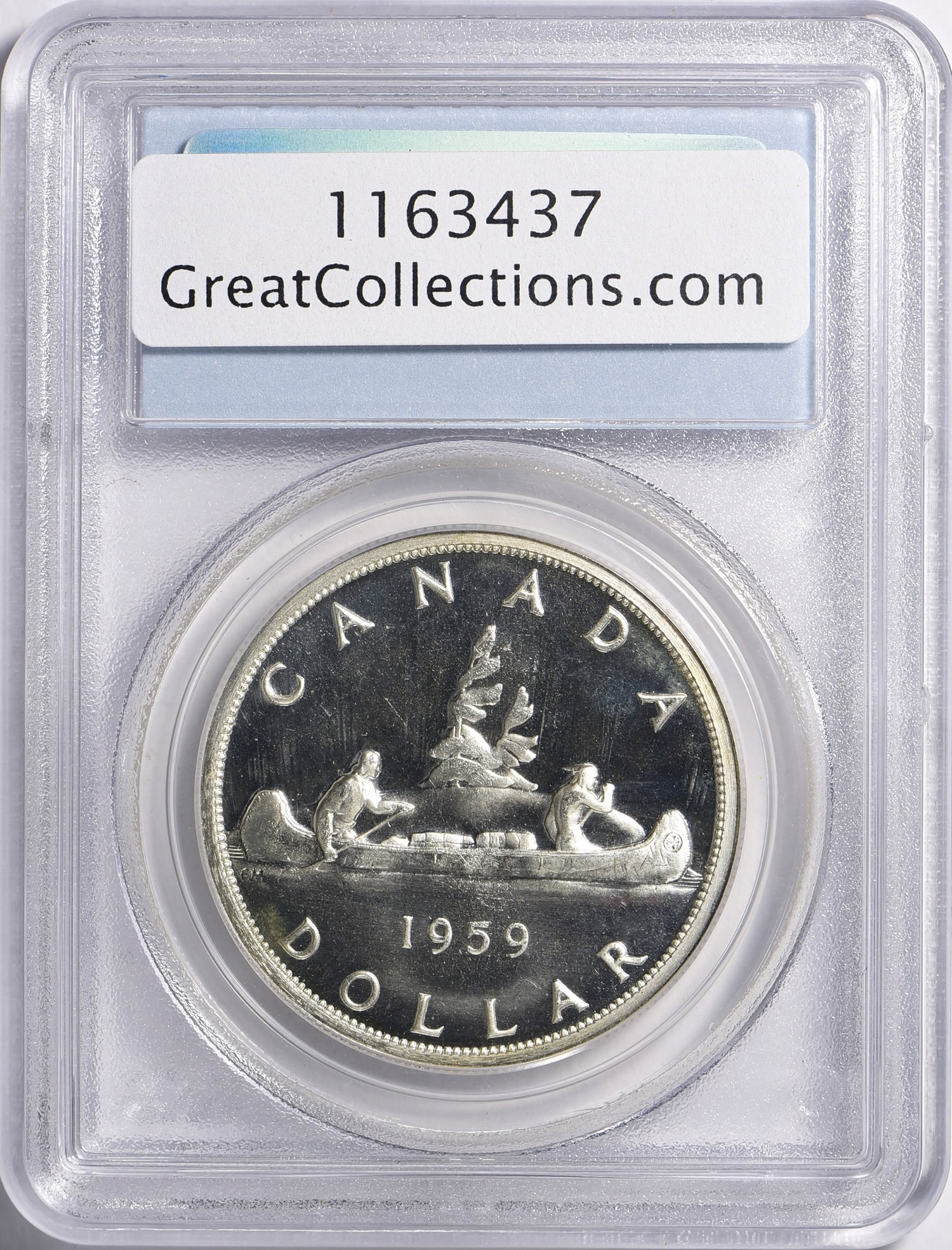 Canada 1959 Silver Dollar KM-54 PCGS PL-64 (Item 1163437