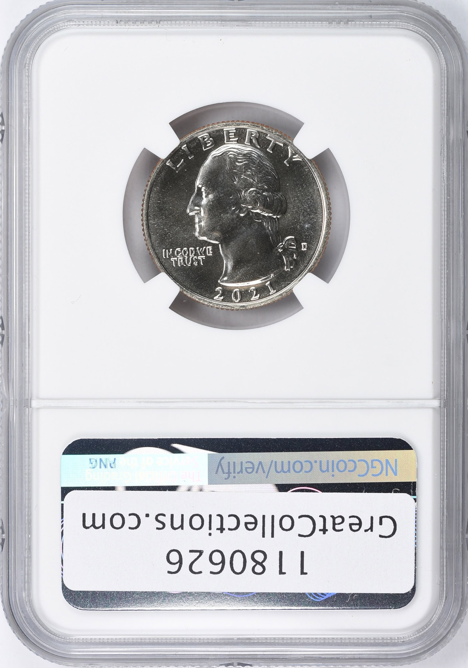 2021-P America the Beautiful Quarter Crossing the Delaware NGC MS