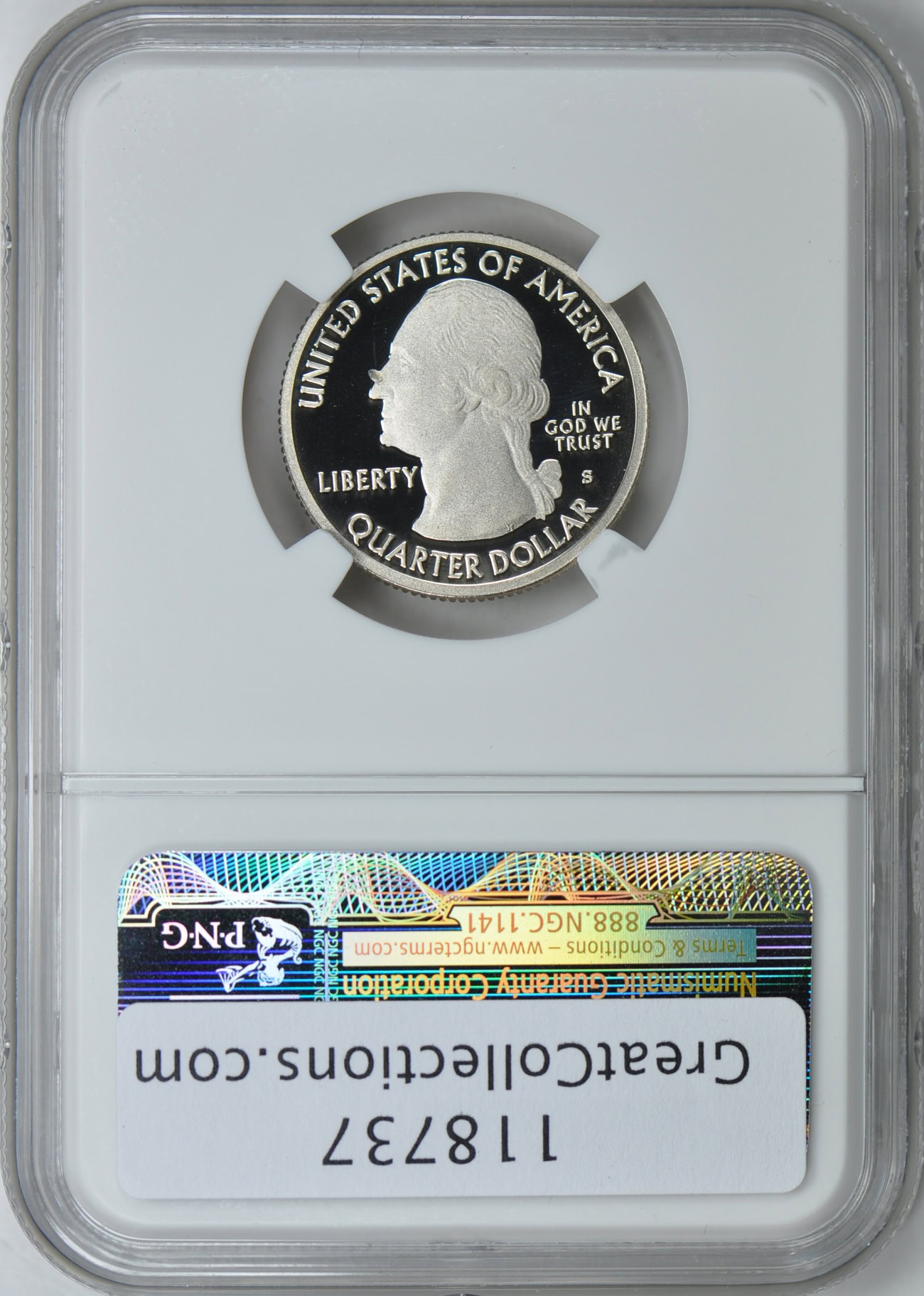 Mint Error 2012-S National Parks Quarter El Yunque Obverse Struck