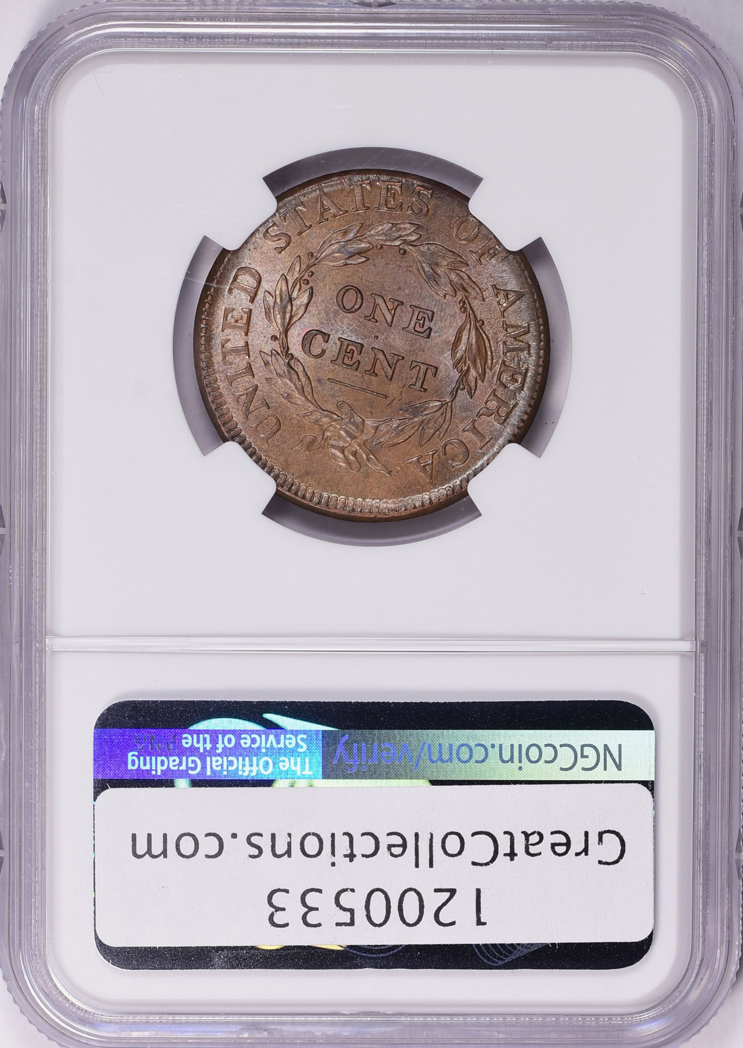1812 Classic Cent NGC MS-64 BN (Item 1200533) | GreatCollections