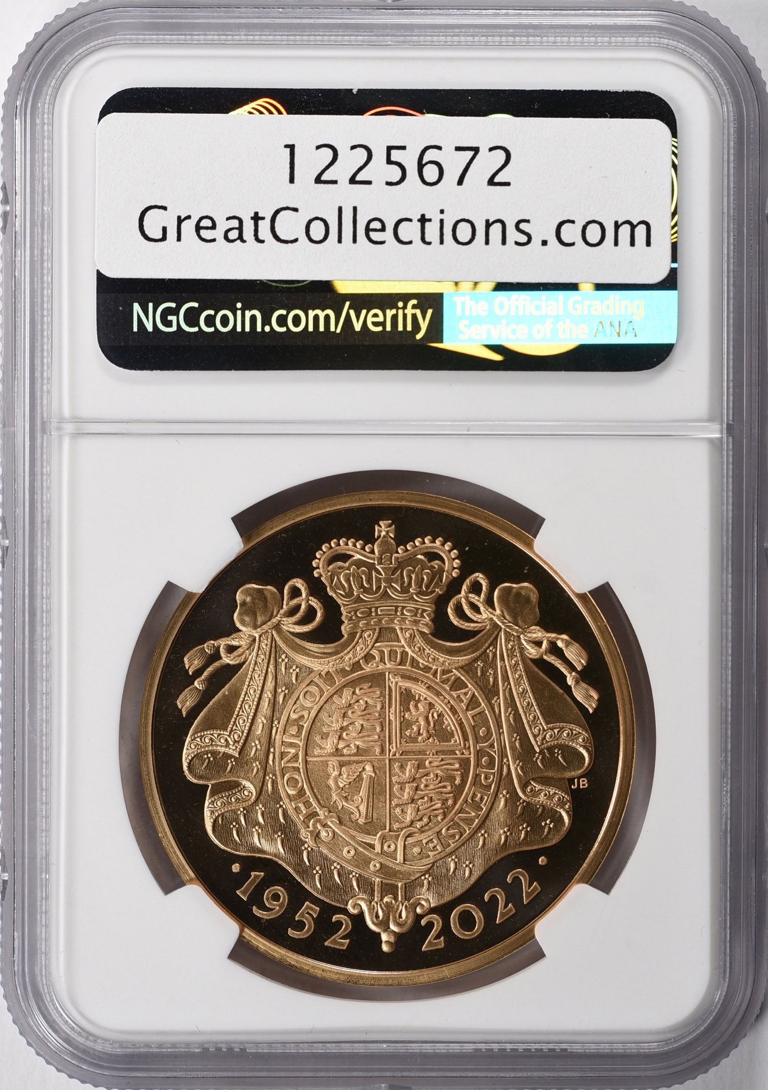 Great Britain 2022 Gold 5 Pounds Queen Elizabeth II's Platinum