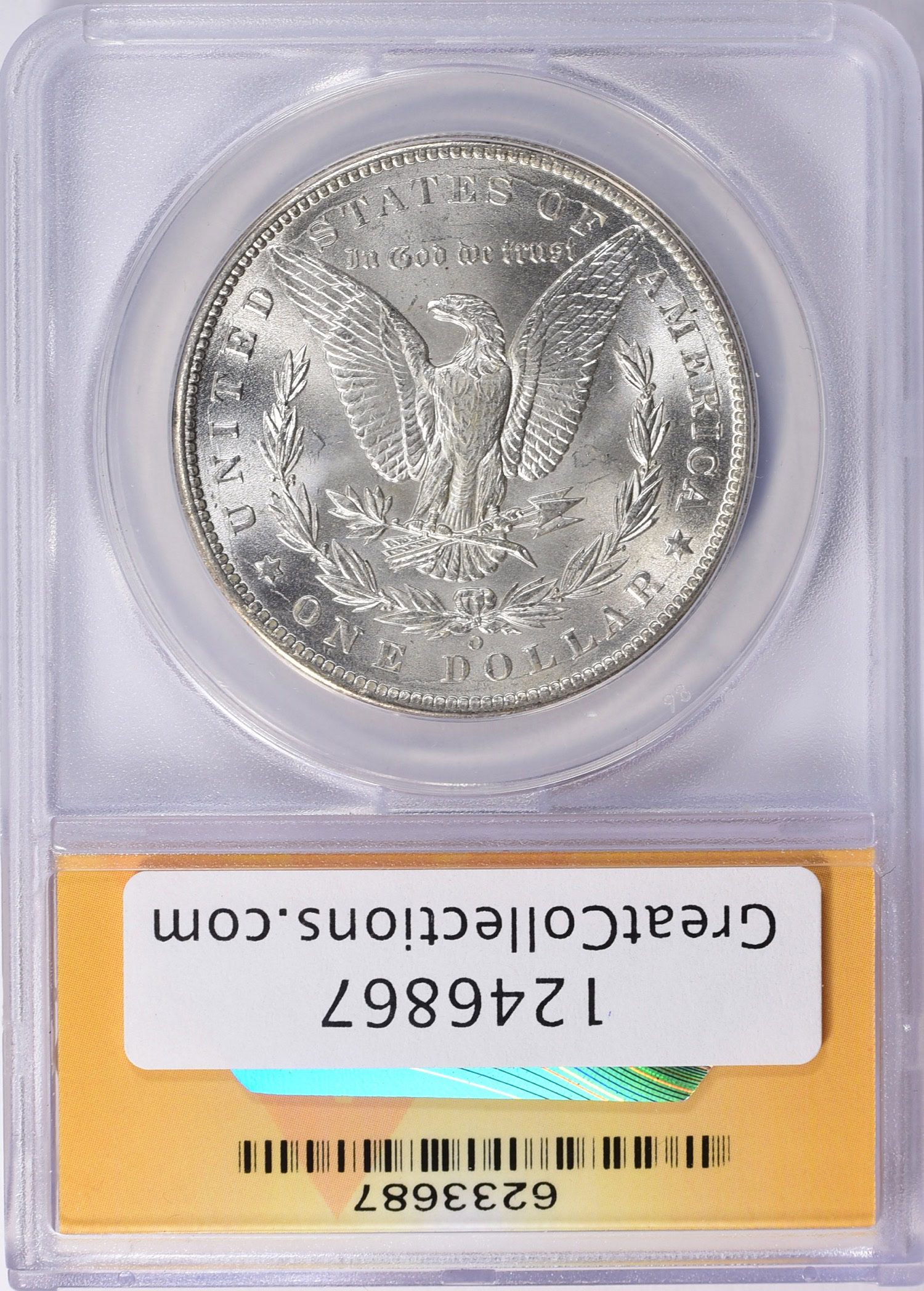 1899-O Morgan Silver Dollar VAM-25B Reverse Die Cracks ANACS MS-64