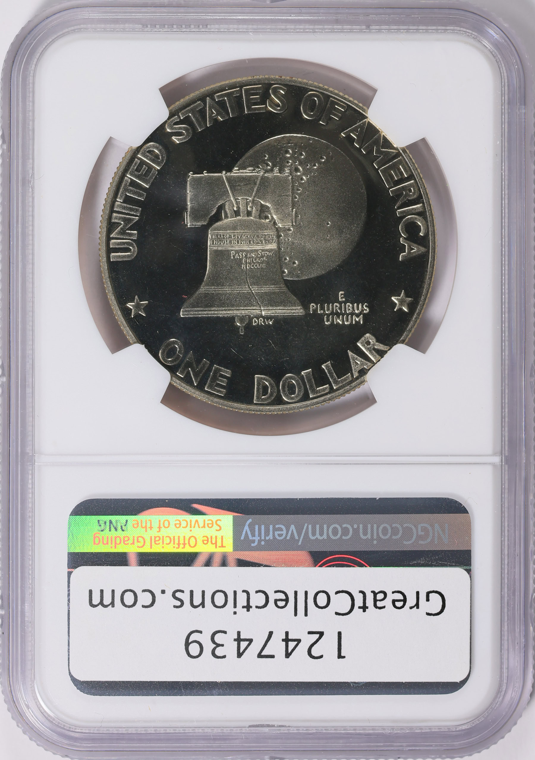 1976-S Eisenhower Dollar Gem Deep Cameo Proof - CN-Clad Type 1, Uncirculated Condition 1 thumbnail image