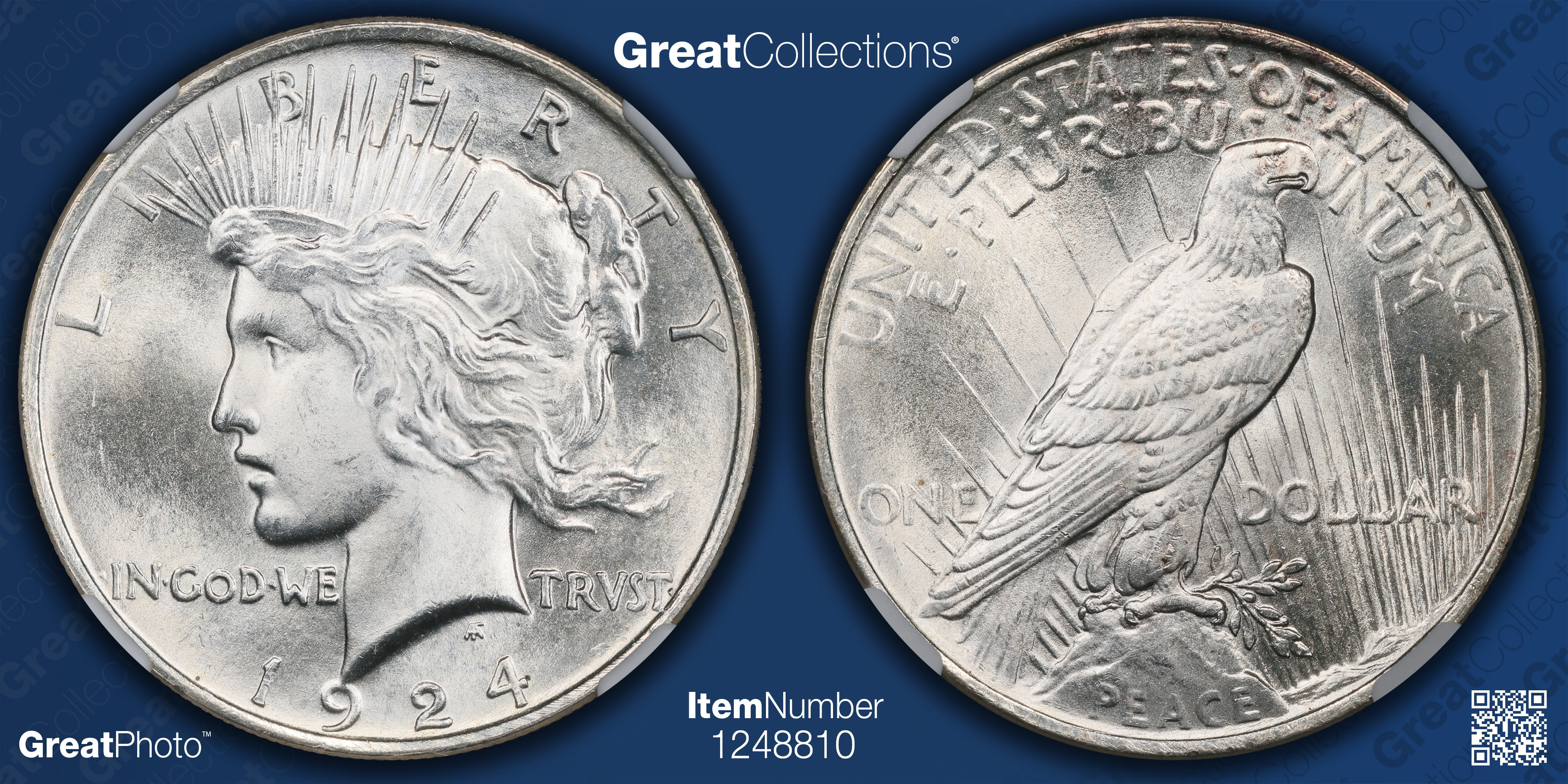 1924 Peace Silver Dollar NGC MS-67+ (Item 1248810