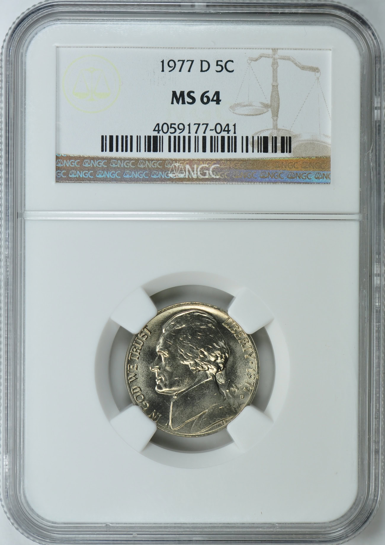 1977 and 1977-D Jefferson Nickel NGC MS-64 (2 Coins) (Item 12932