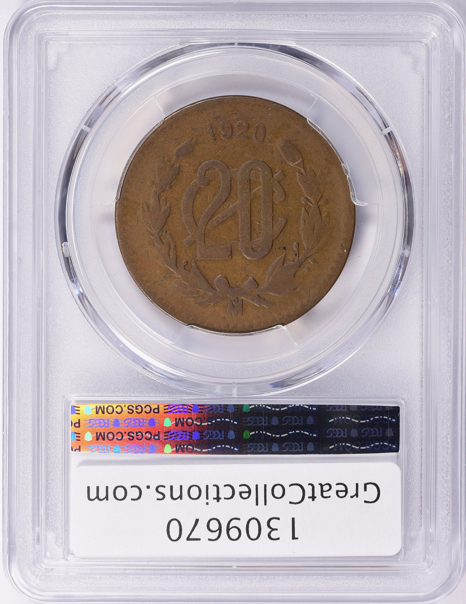 Mexico 1920Mo 20 Centavos KM437 PCGS VF25 BN (Item 1309670