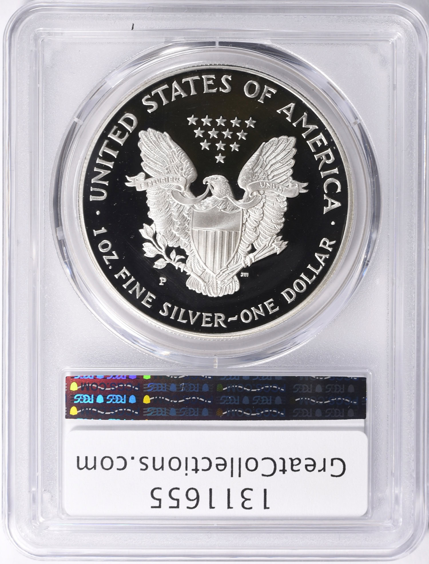1996-P $1 Silver Eagle PCGS Proof-69 DCAM (Item 1311655 ...