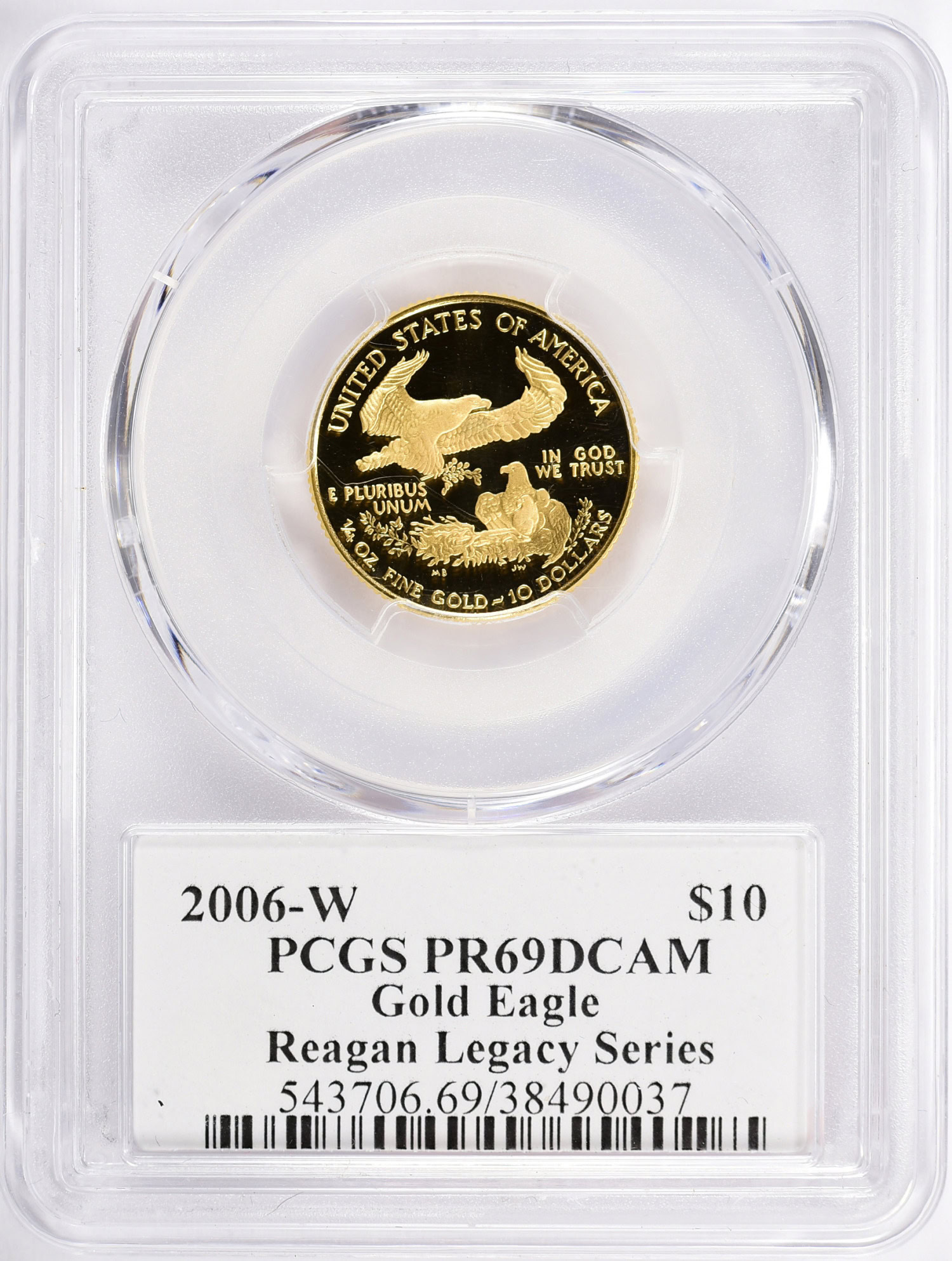 2006-W $10 Quarter-Ounce Gold American Eagle Reagan Legacy Series