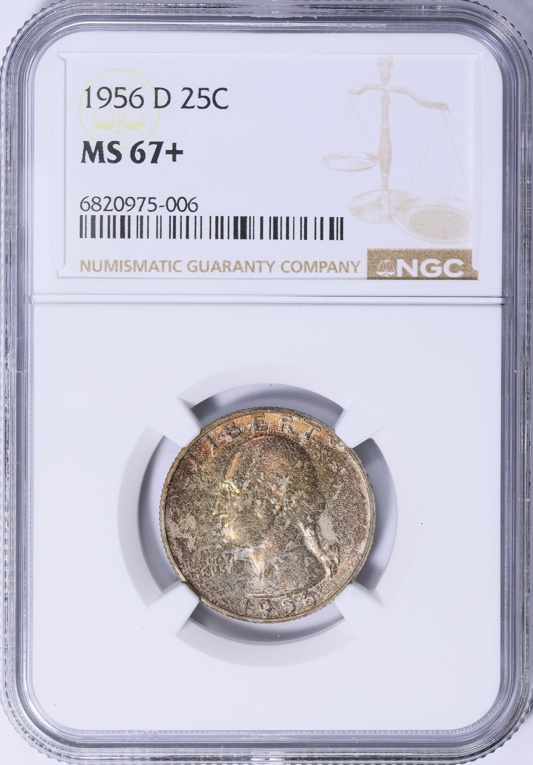 1956-D Washington Quarter NGC MS-67+ (Toned) (Item 1330746