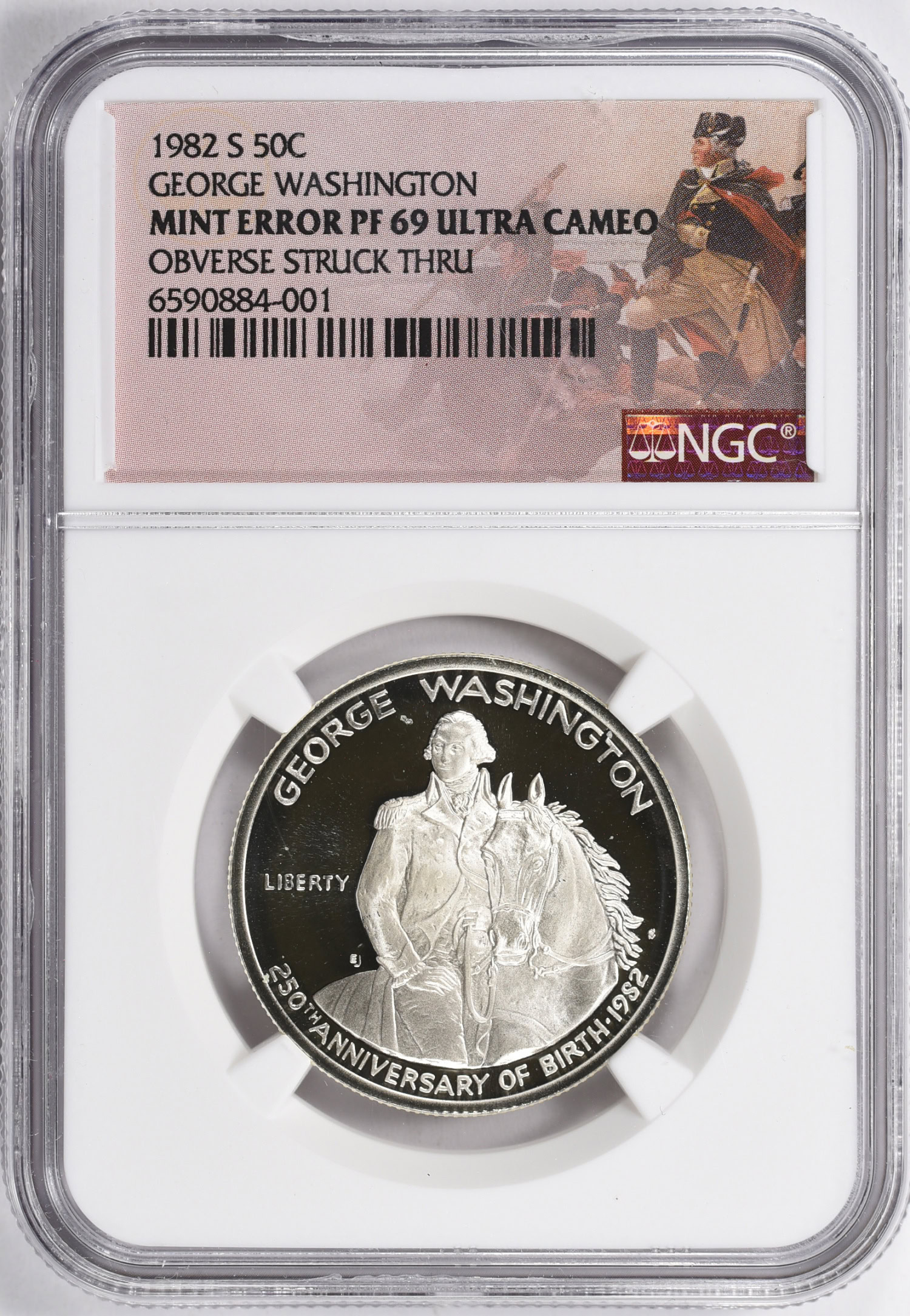 Mint Error 1982-S George Washington 250th Anniversary of Birth