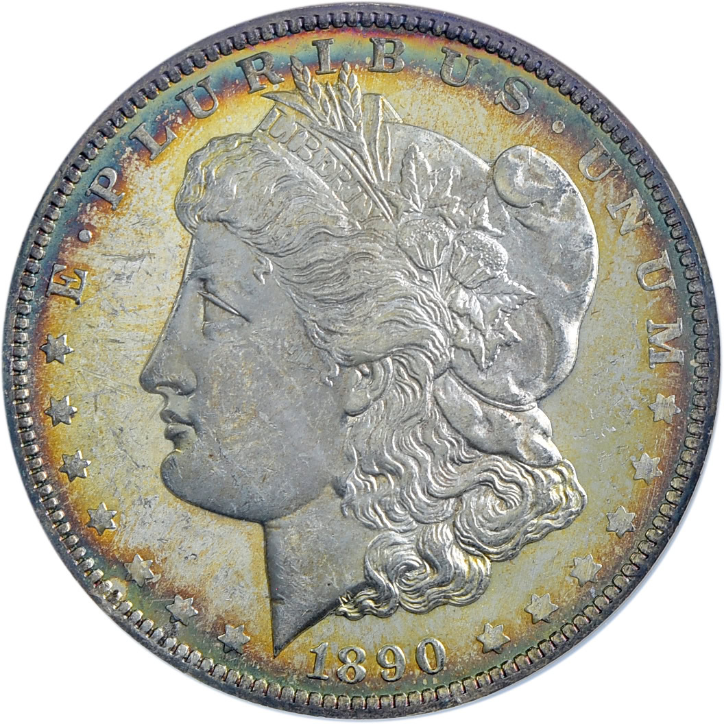 1890-O Morgan Silver Dollar NGC MS-63 DMPL OH (Toned) (Item