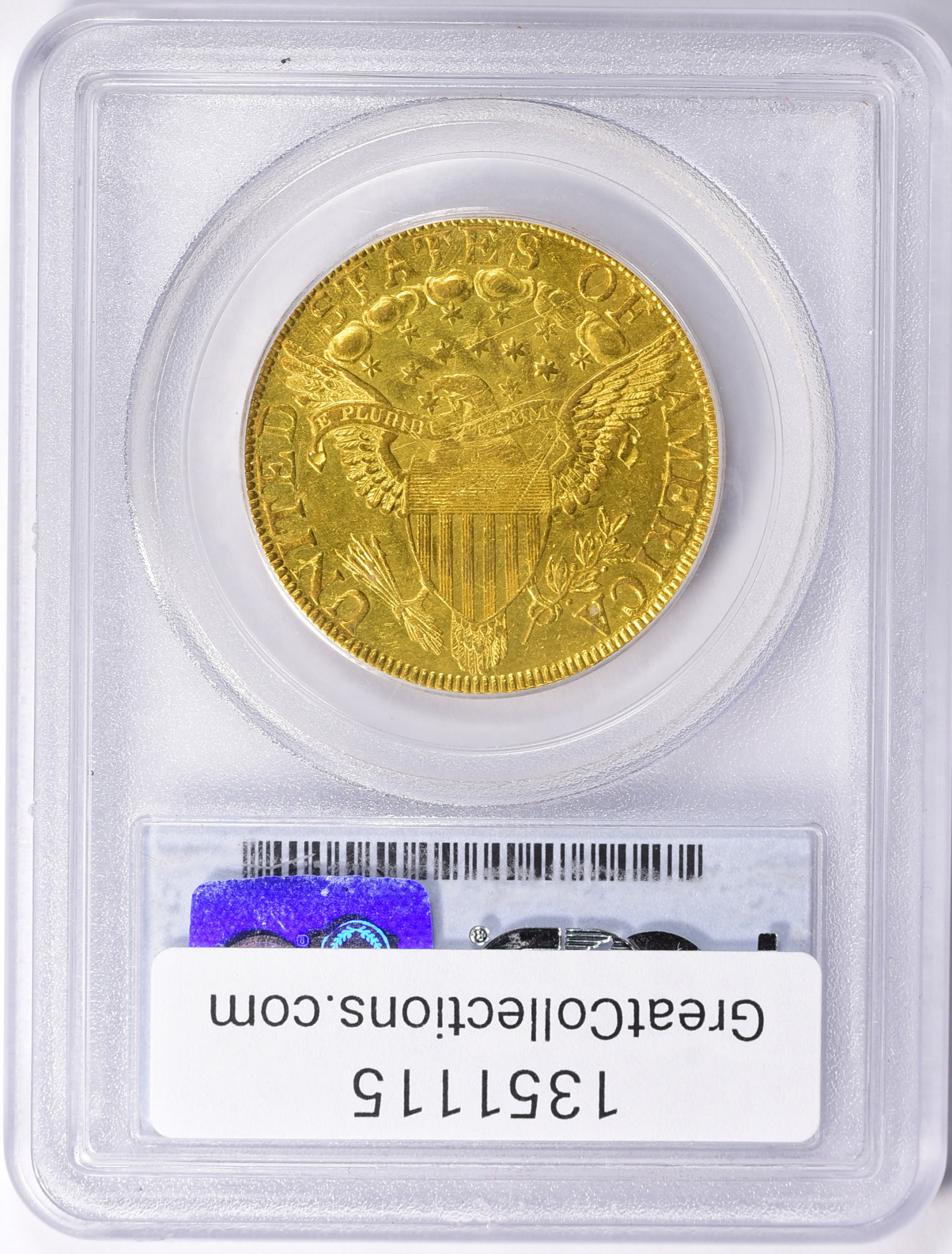 1803 Capped Bust Gold Eagle Small Stars Reverse PCGS AU-58 (Item ...