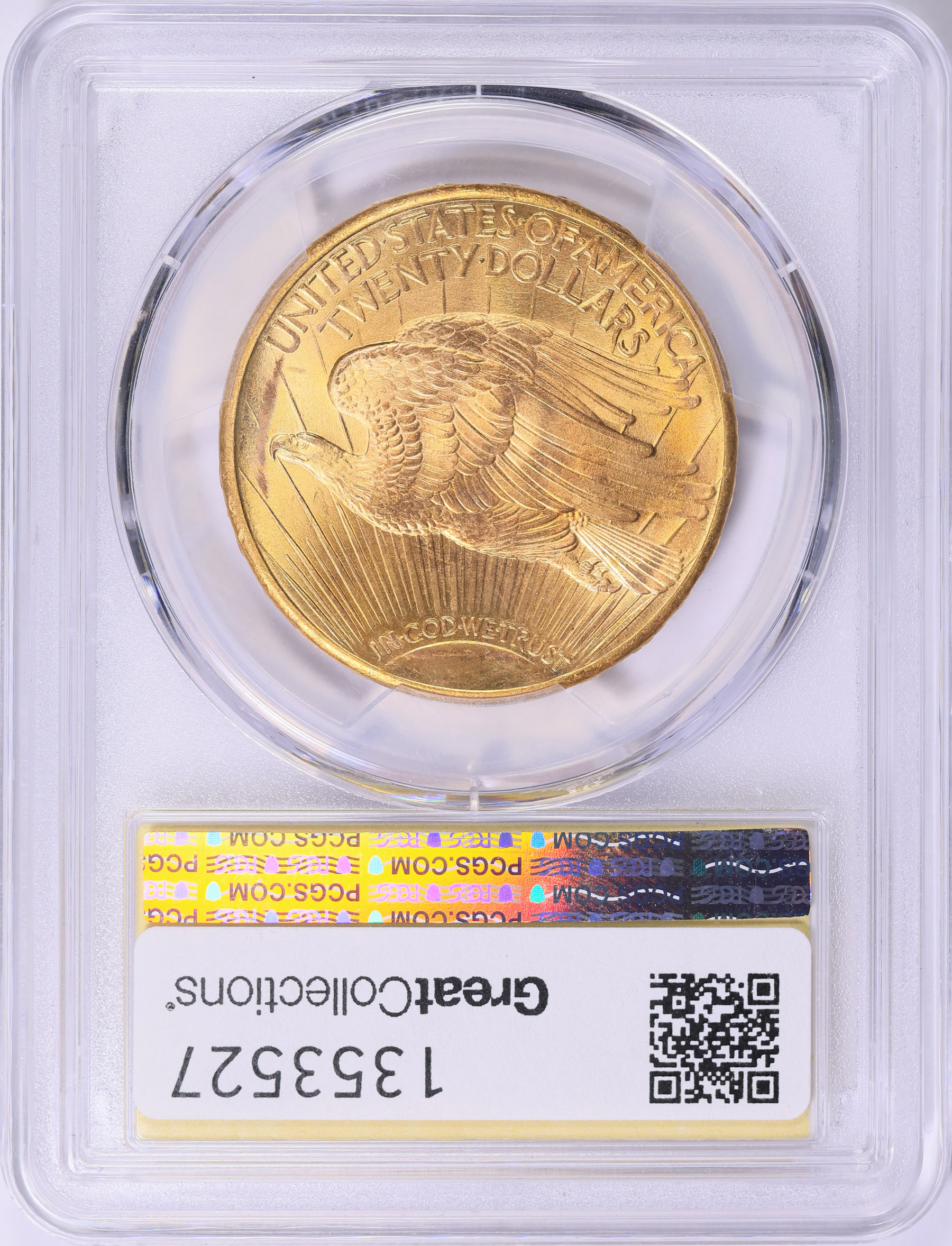 1927-S Saint-Gaudens Gold Double Eagle PCGS MS-66 (Ex. Simpson