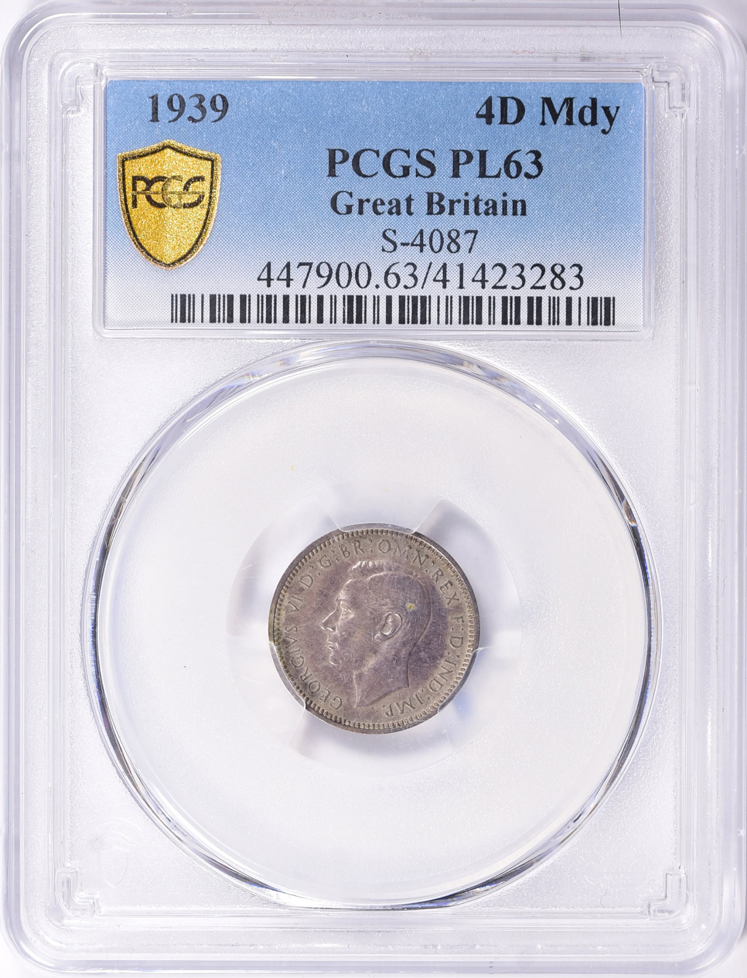 Great Britain 1939 Silver Maundy 4 Pence S-4087 PCGS MS-63 (Toned) (Item  1361077) | GreatCollections Coin Auctions