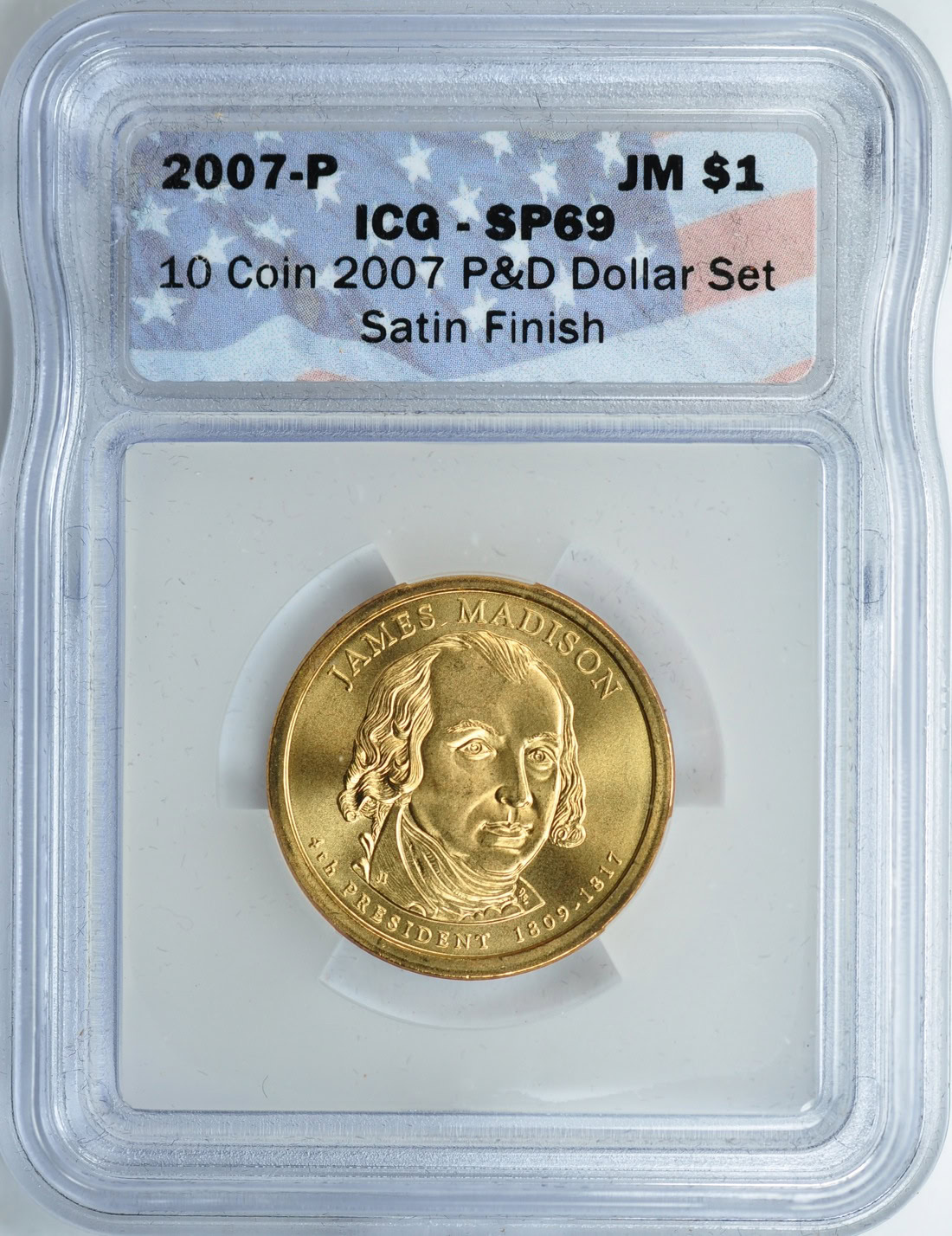 2007-P and 2007-D Sacagawea and Presidential Dollar Set Satin