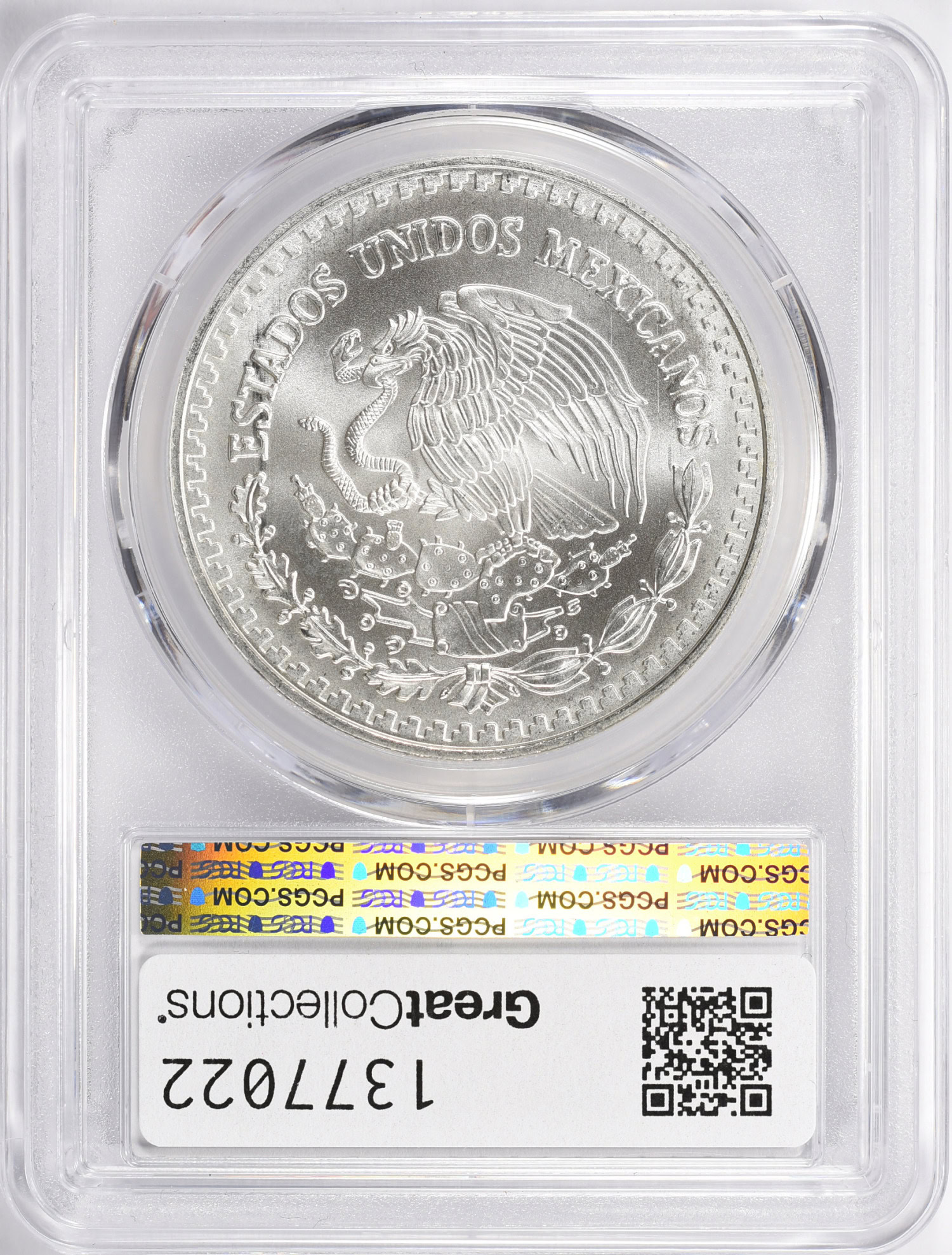 Mexico 1999-Mo Silver Onza Libertad KM-613 PCGS MS-70 (Item