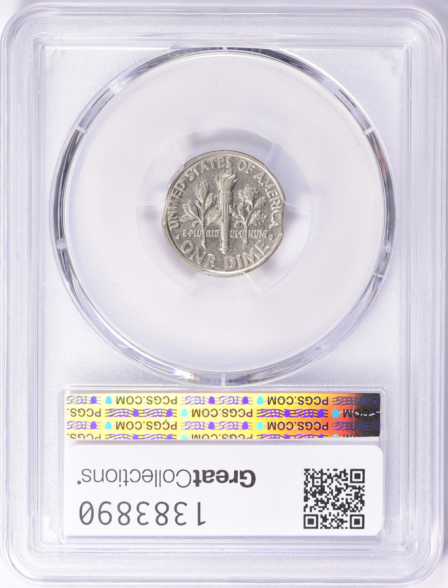 Mint Error 1996-P Roosevelt Dime Double Clipped Planchet PCGS AU