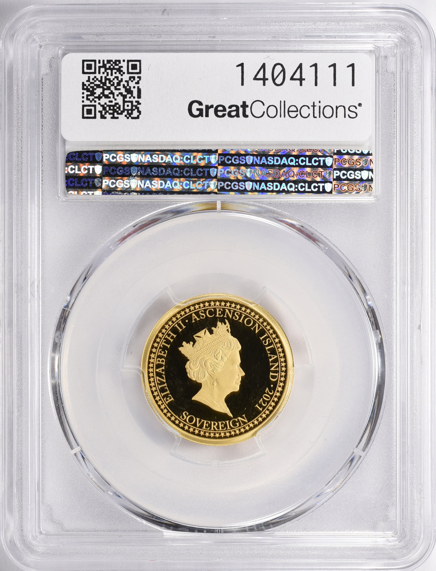 2021年アセンション島 ジョセフ ボノミ ソブリン PCGS PR70DCAM Ascension Island 2021 Gold Sovereign Joseph Bonomi BRITT MINERVA