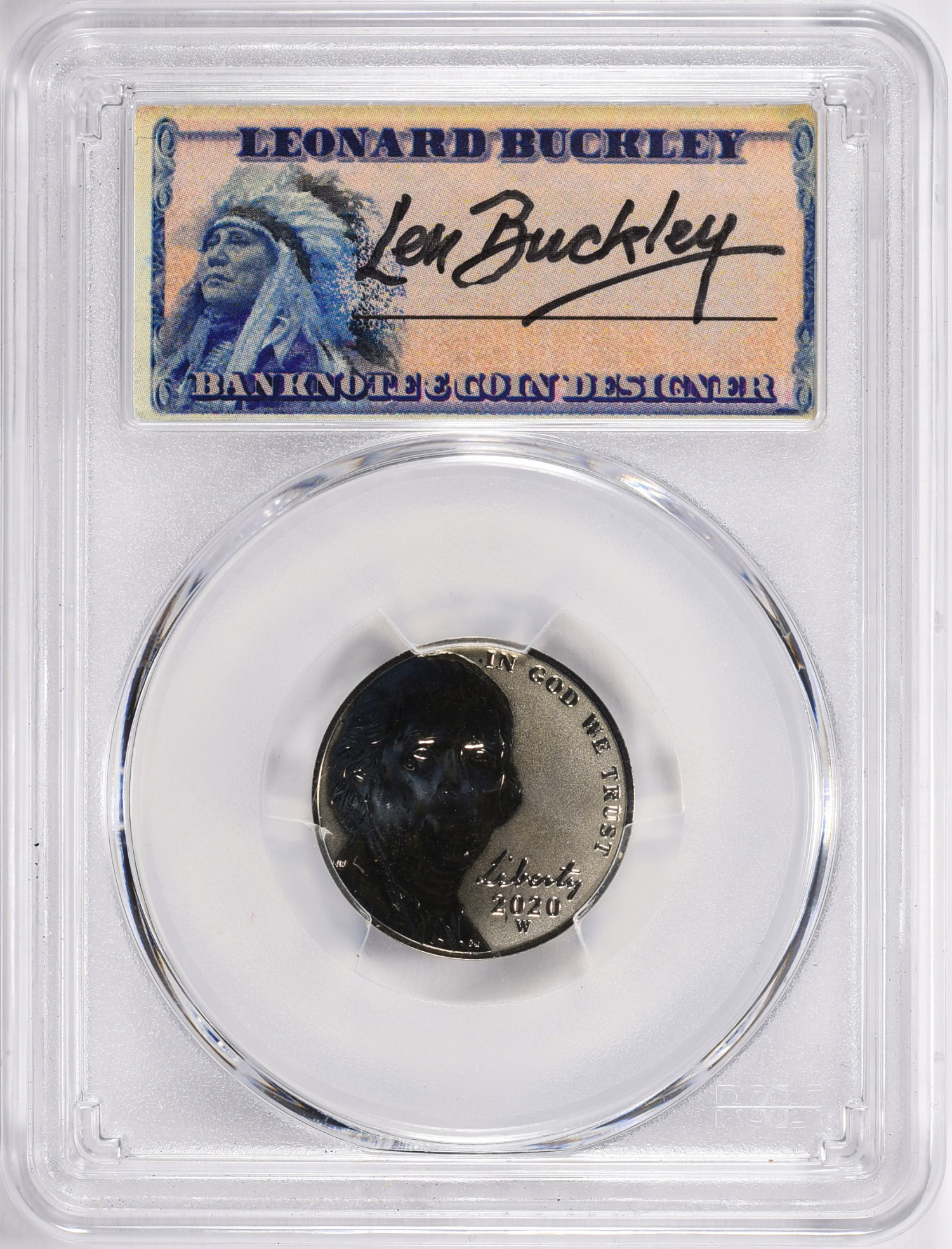 2020-W Jefferson Nickel Reverse Proof First Strike PCGS Proof-70
