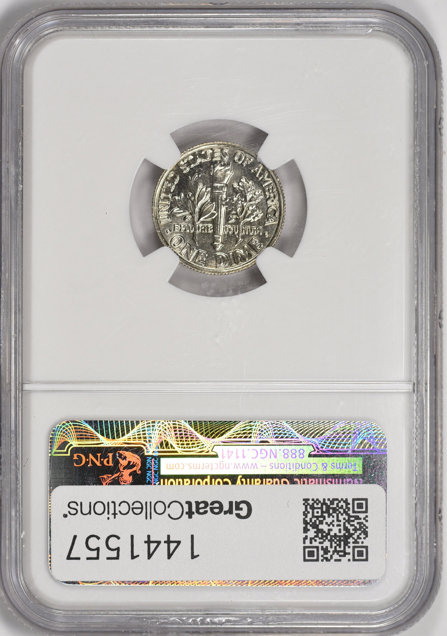 1985-P Roosevelt Dime NGC MS-66 FT (Item 1441557