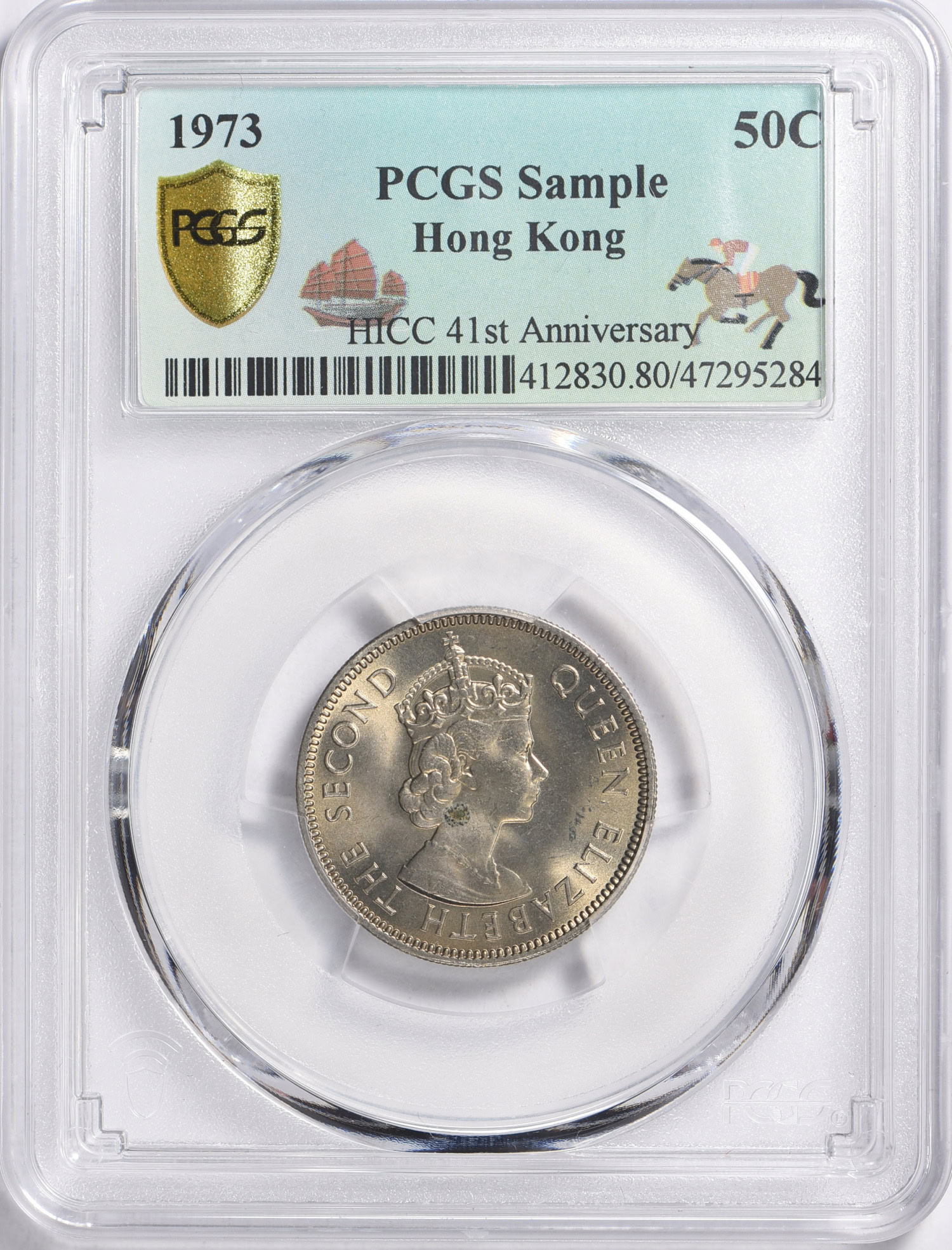 Hong Kong 1973 50 Cents KM-28.3 PCGS Certified (HICC 41st Anniversary ...