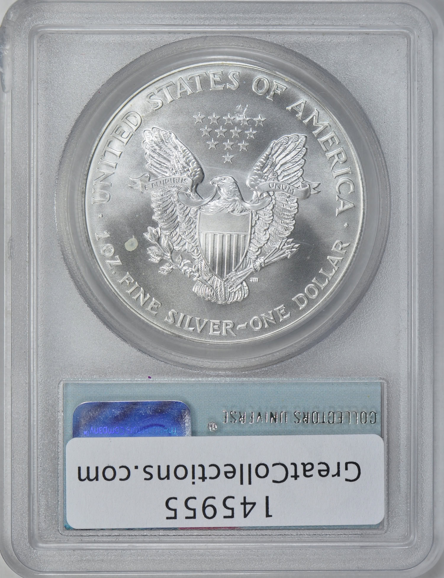 2000 $1 Silver Eagle WTC World Trade Center Ground Zero Recovery