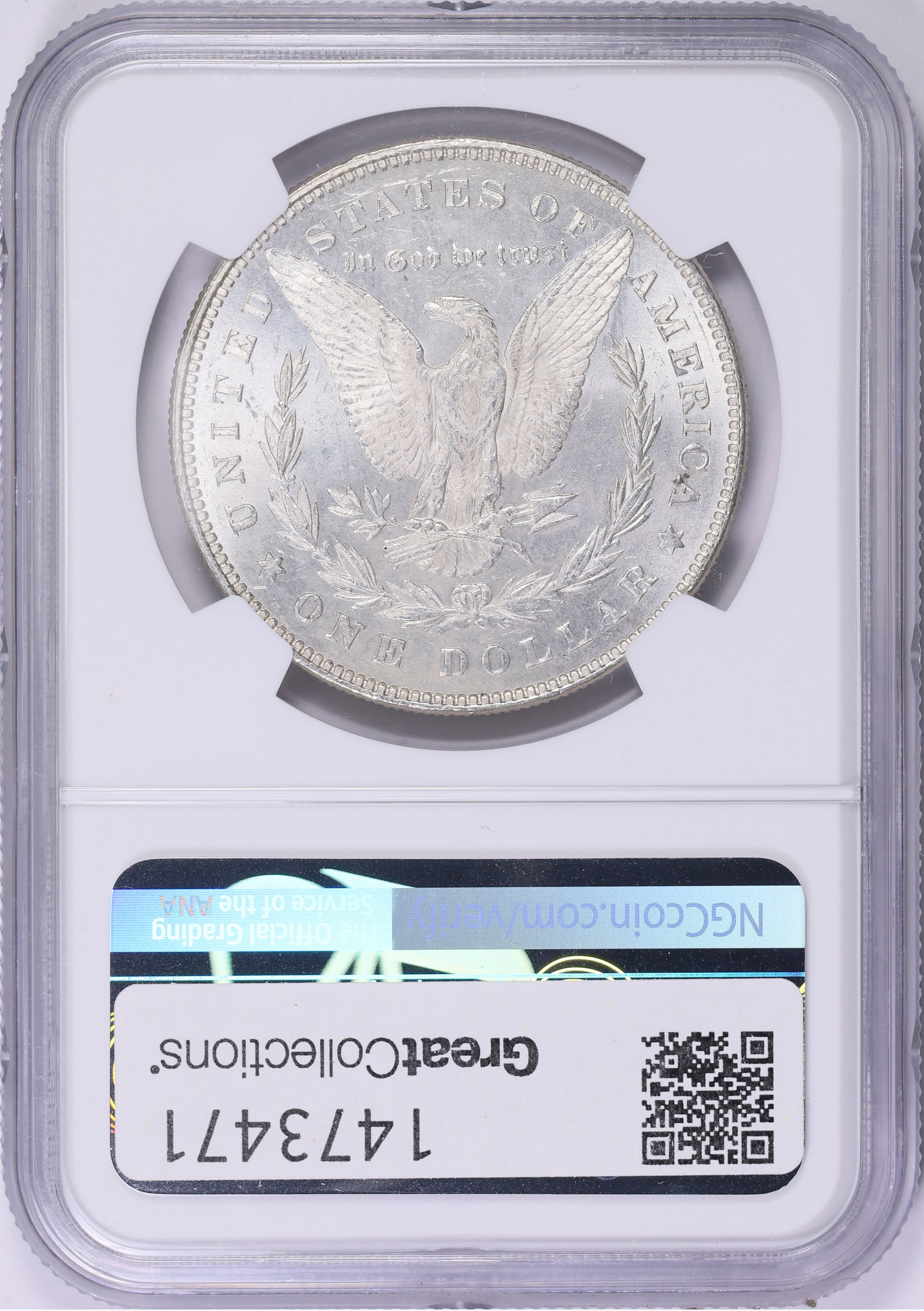 外国銀貨 1878 Morgan Silver Dollar 7 Tailfeathers, Reverse of 1878 NGC MS