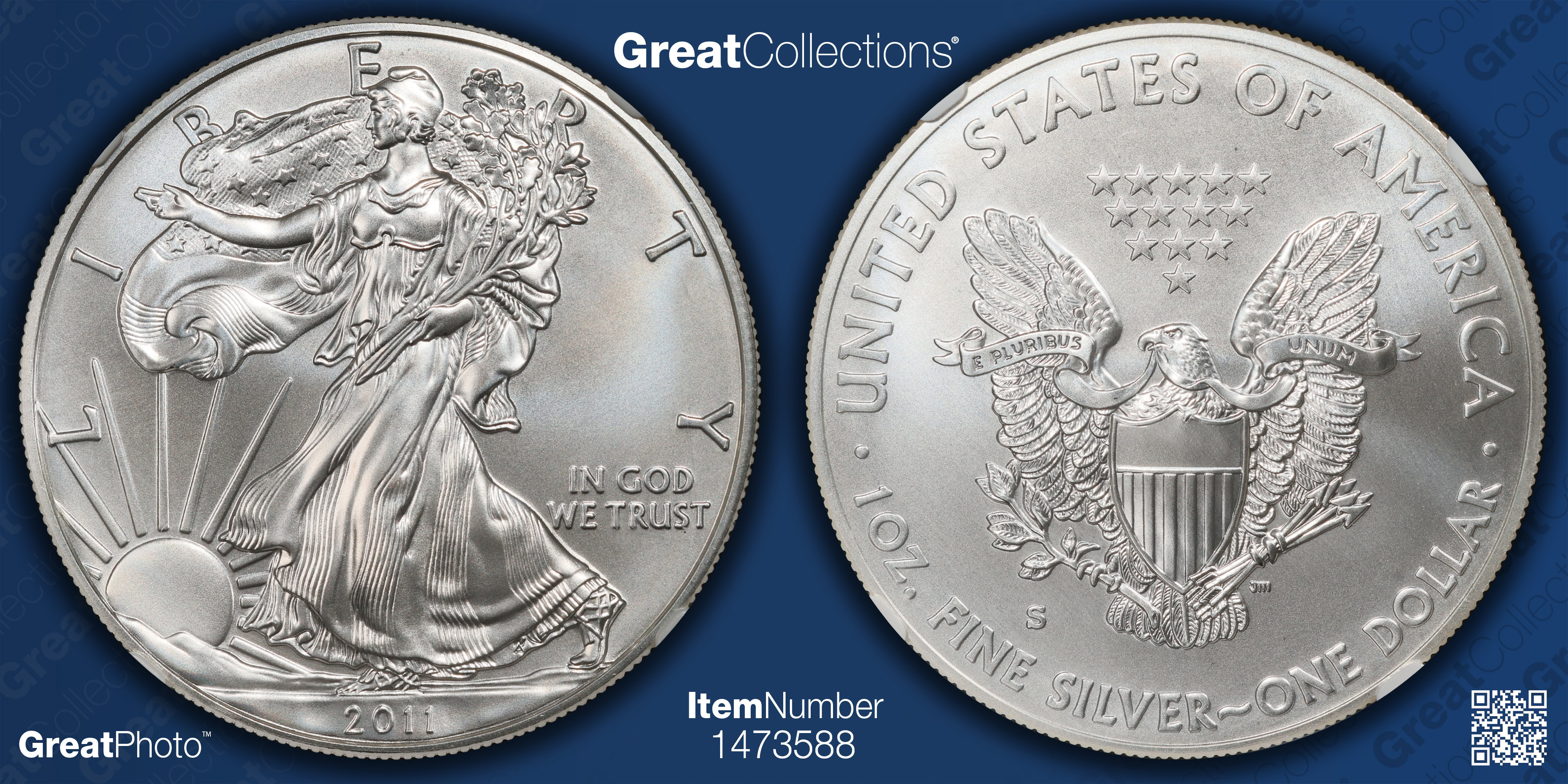 2011-S $1 Silver Eagle 25th Anniversary Early Releases NGC MS-70