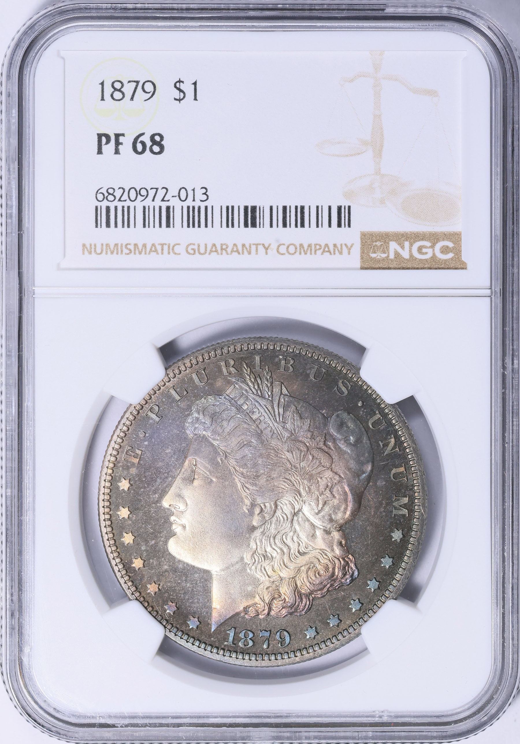 1879 Morgan Silver Dollar NGC Proof-68 (Toned) (Item 1477140