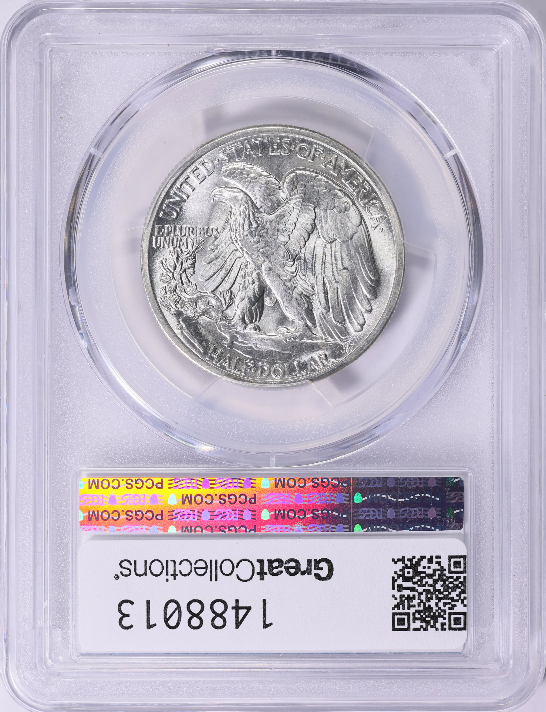 1944-D Walking Liberty Half Dollar FS-901 Hand Engraved Initials