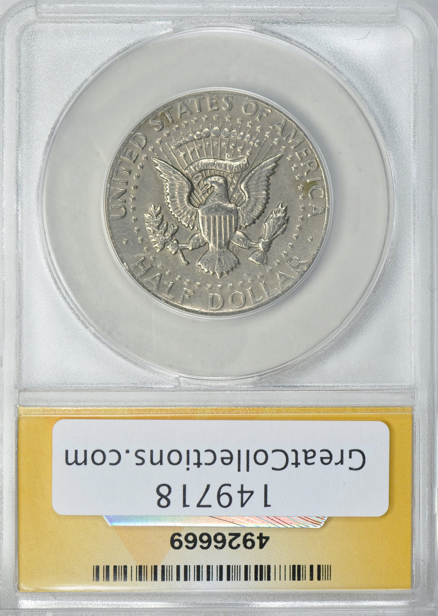 Mint Error 1983-P Kennedy Half Dollar Misaligned Dies ANACS AU-55